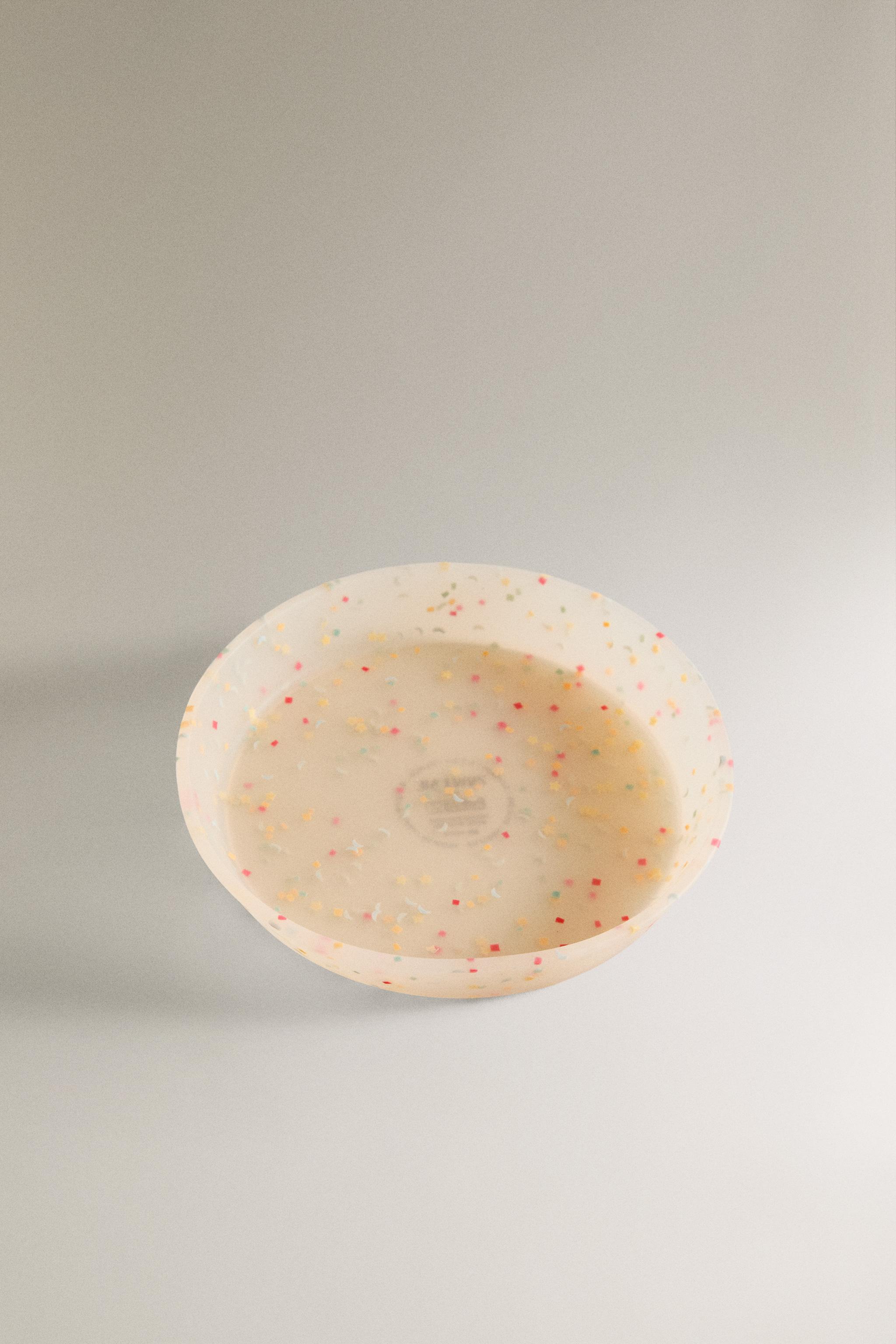 CHILDREN'S CONFETTI SILICONE PLATE