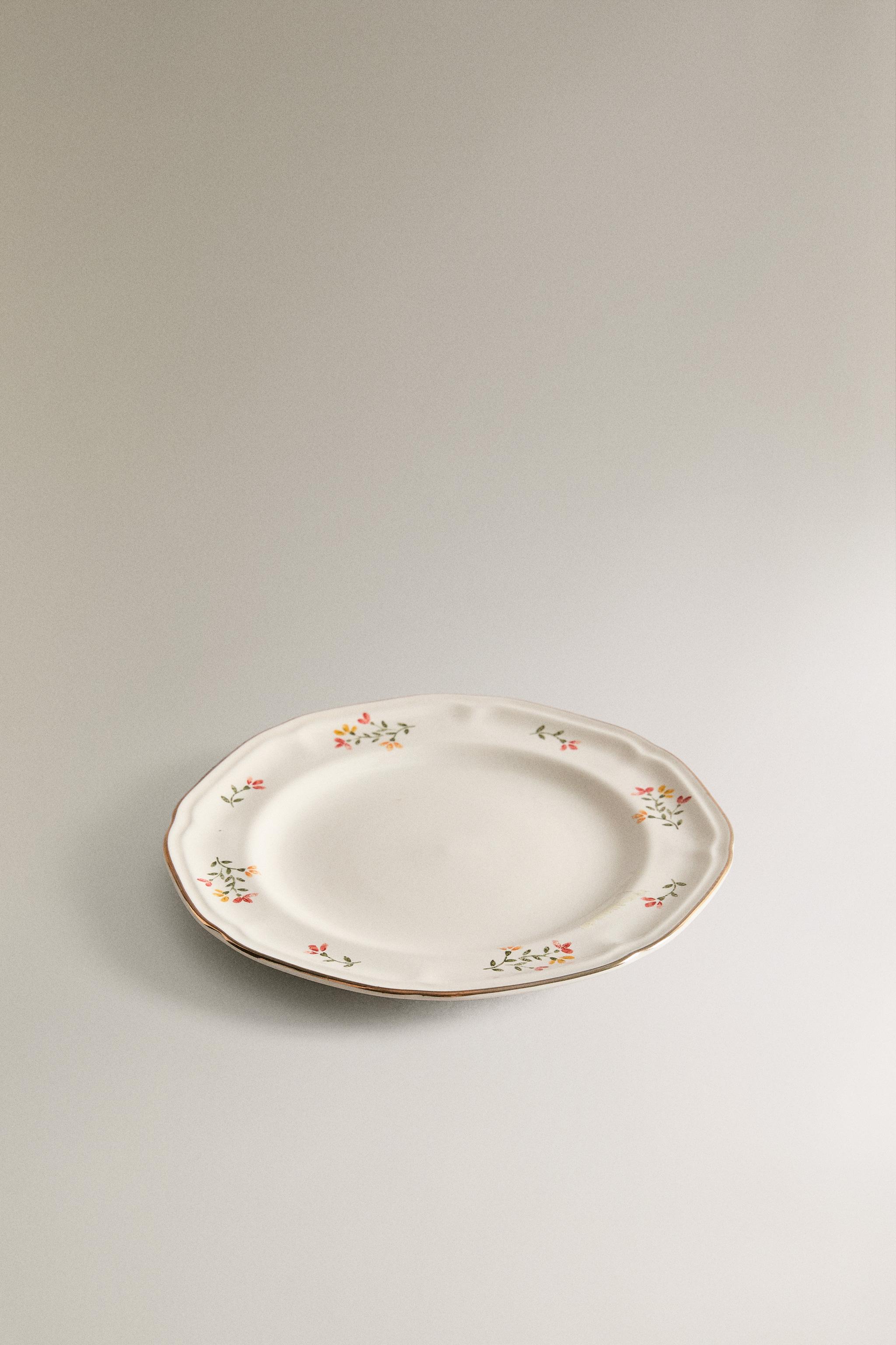 FLORAL PORCELAIN SIDE PLATE