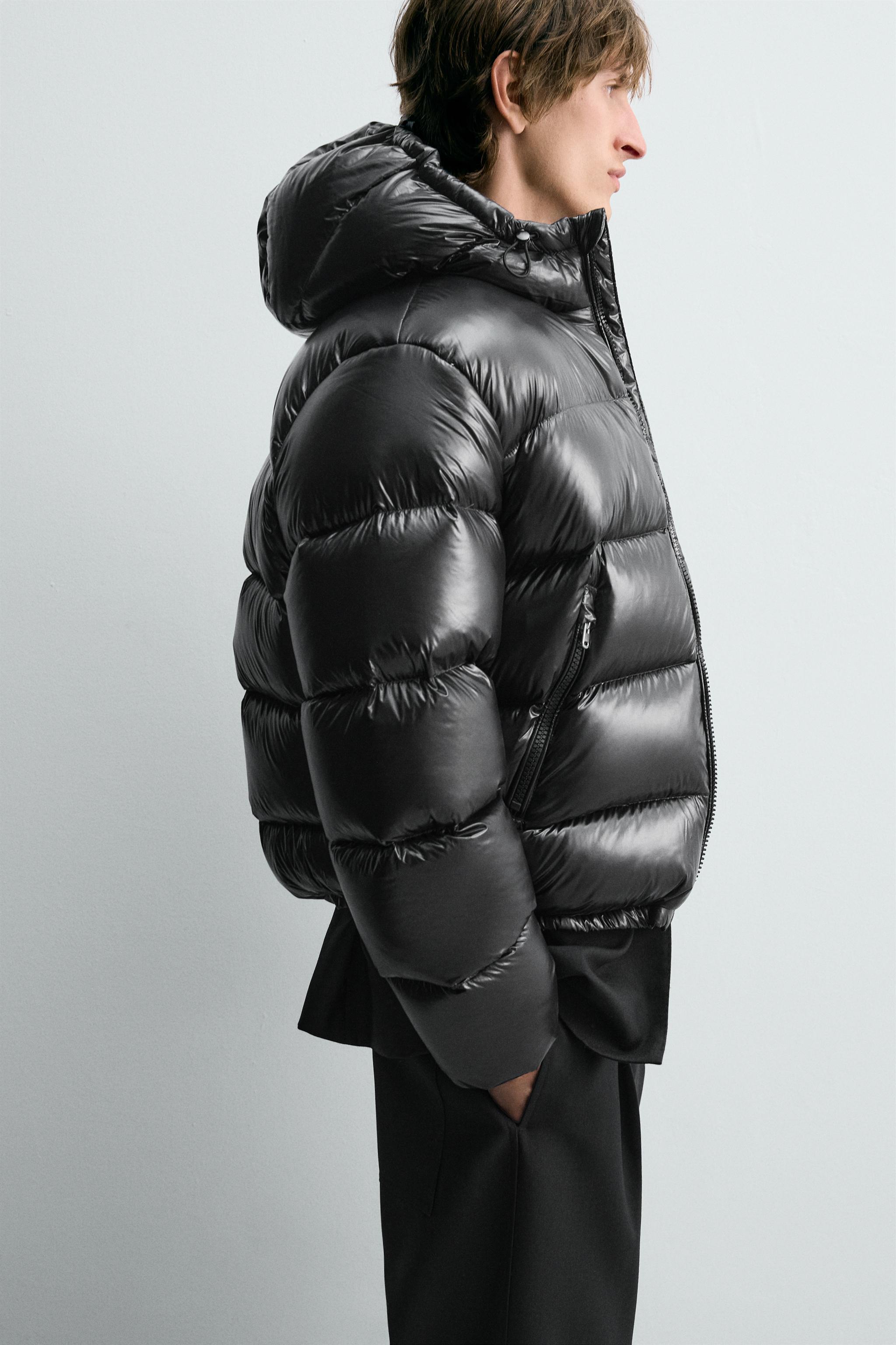 100% FEATHER WATER REPELLENT PUFFER JACKET