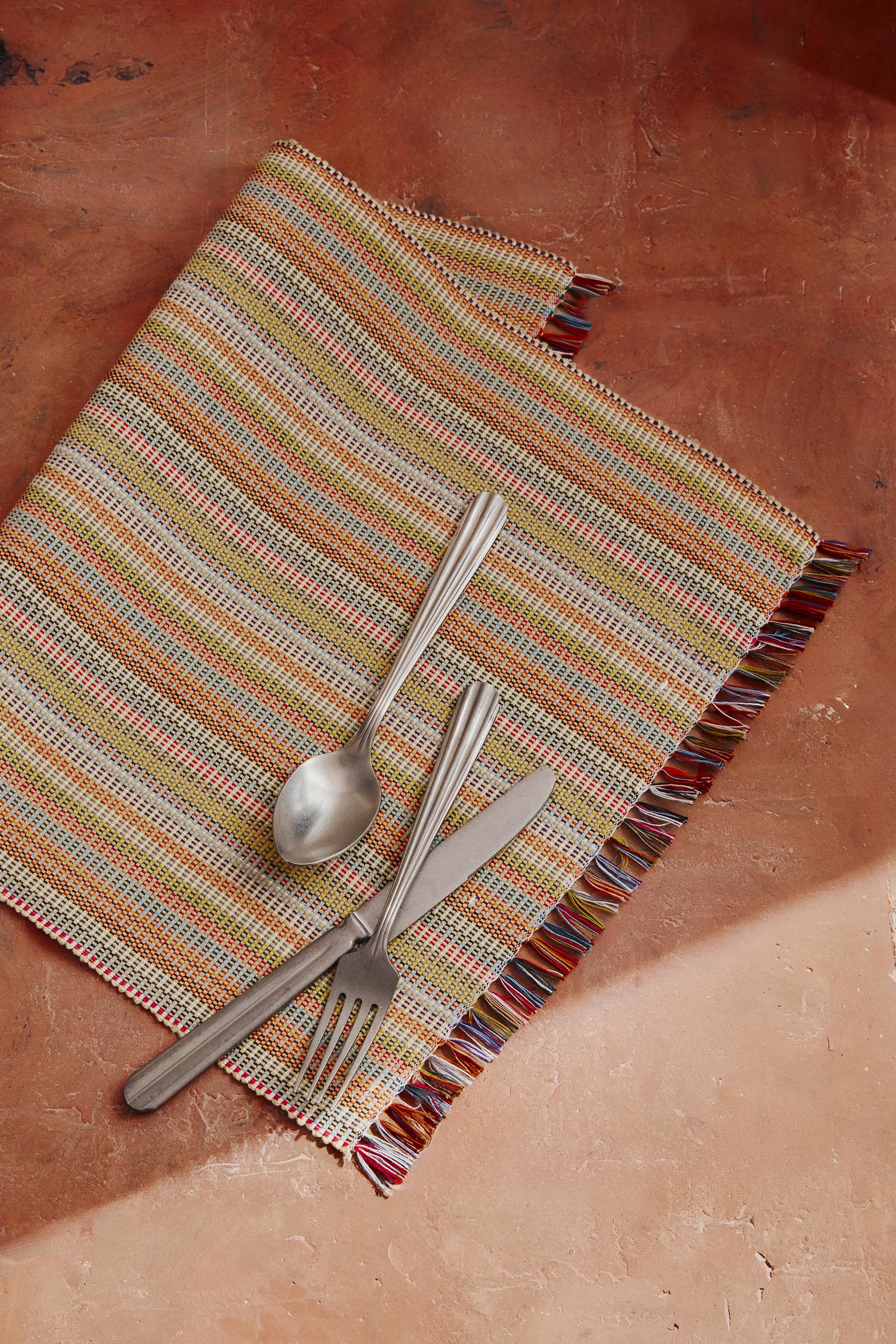 SET OF STRIPED COTTON PLACEMATS (SET OF 2)