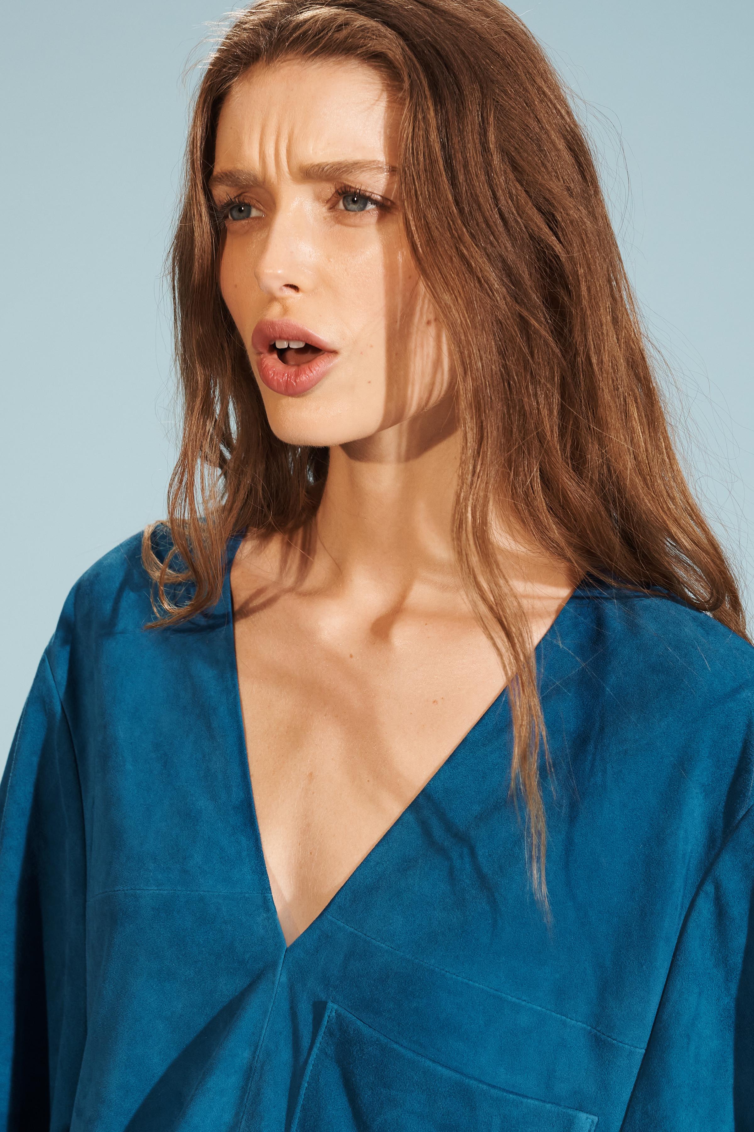 LIMITED EDITION SUEDE KAFTAN DRESS