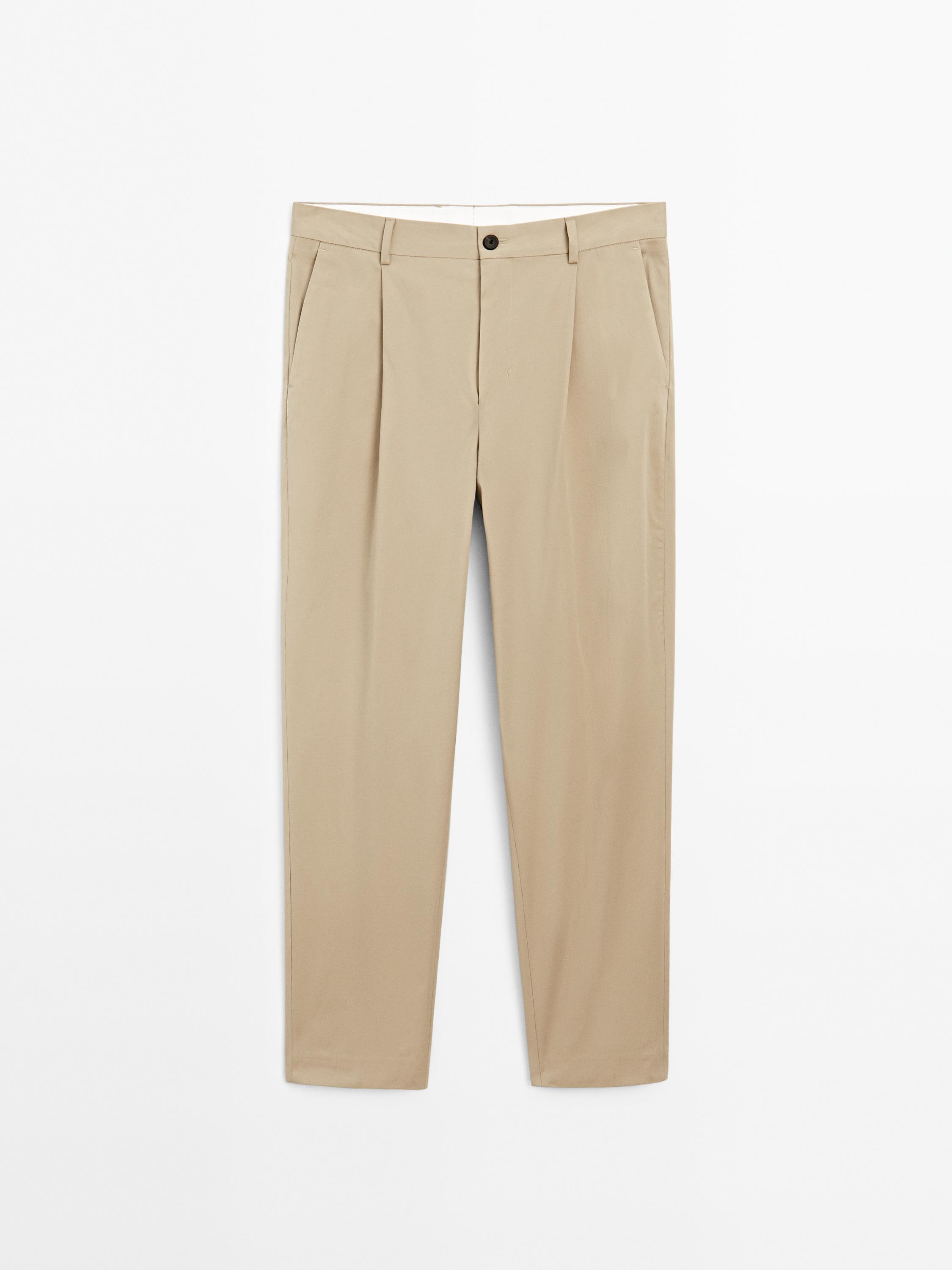 Relaxed-fit trousers with dart detail
