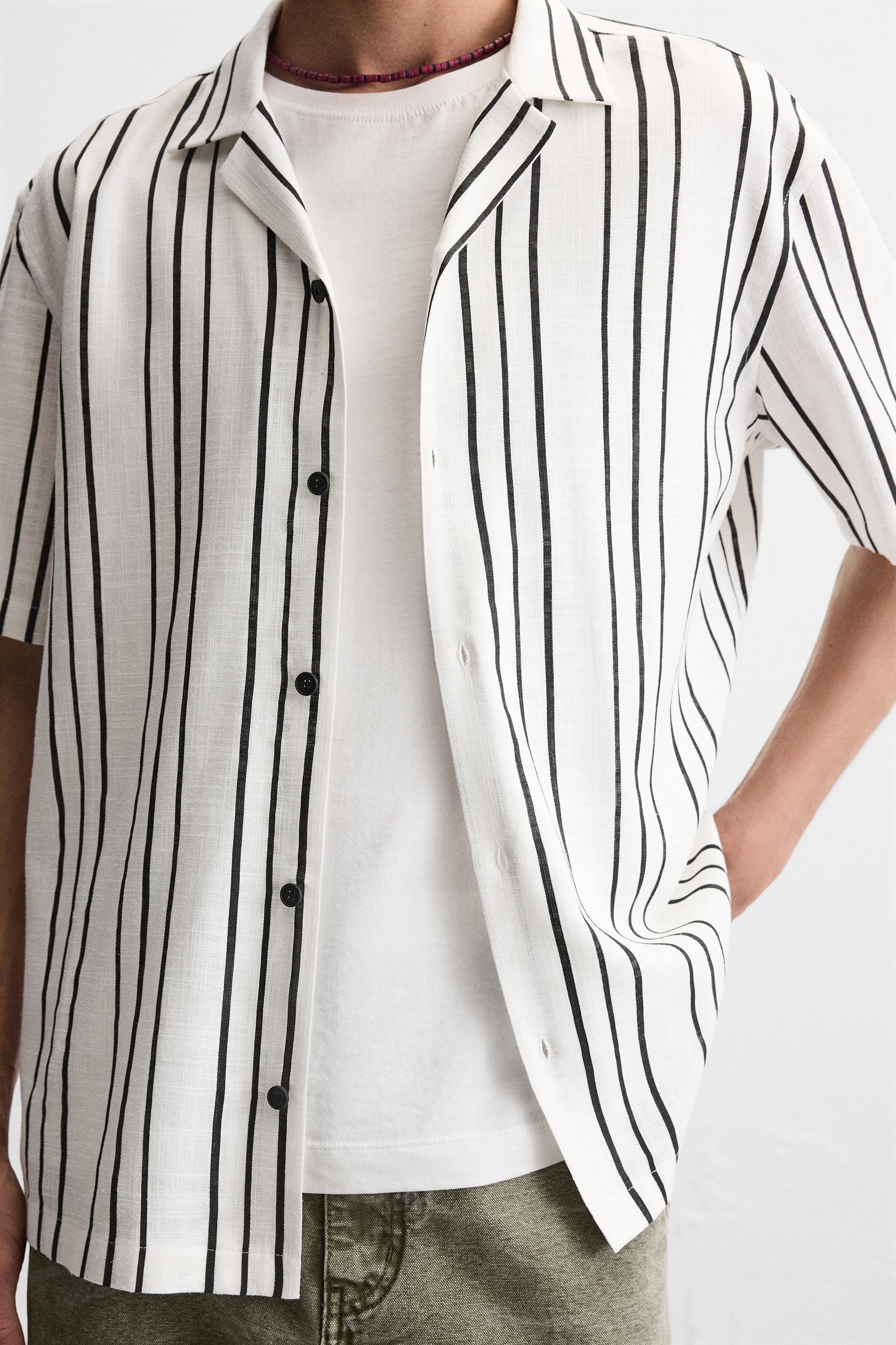 FLOWY STRIPED SHIRT