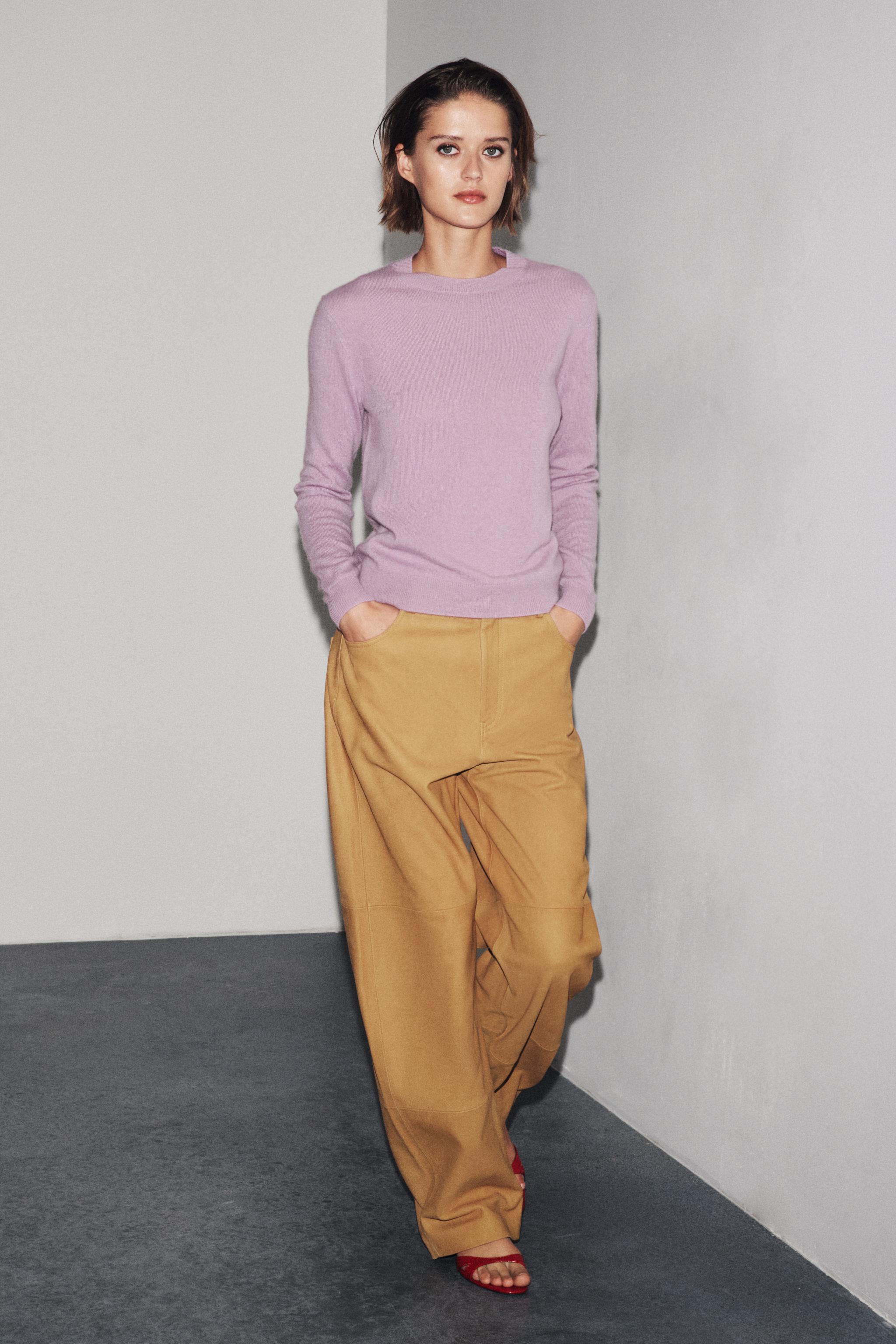 100% CASHMERE BASIC KNIT SWEATER