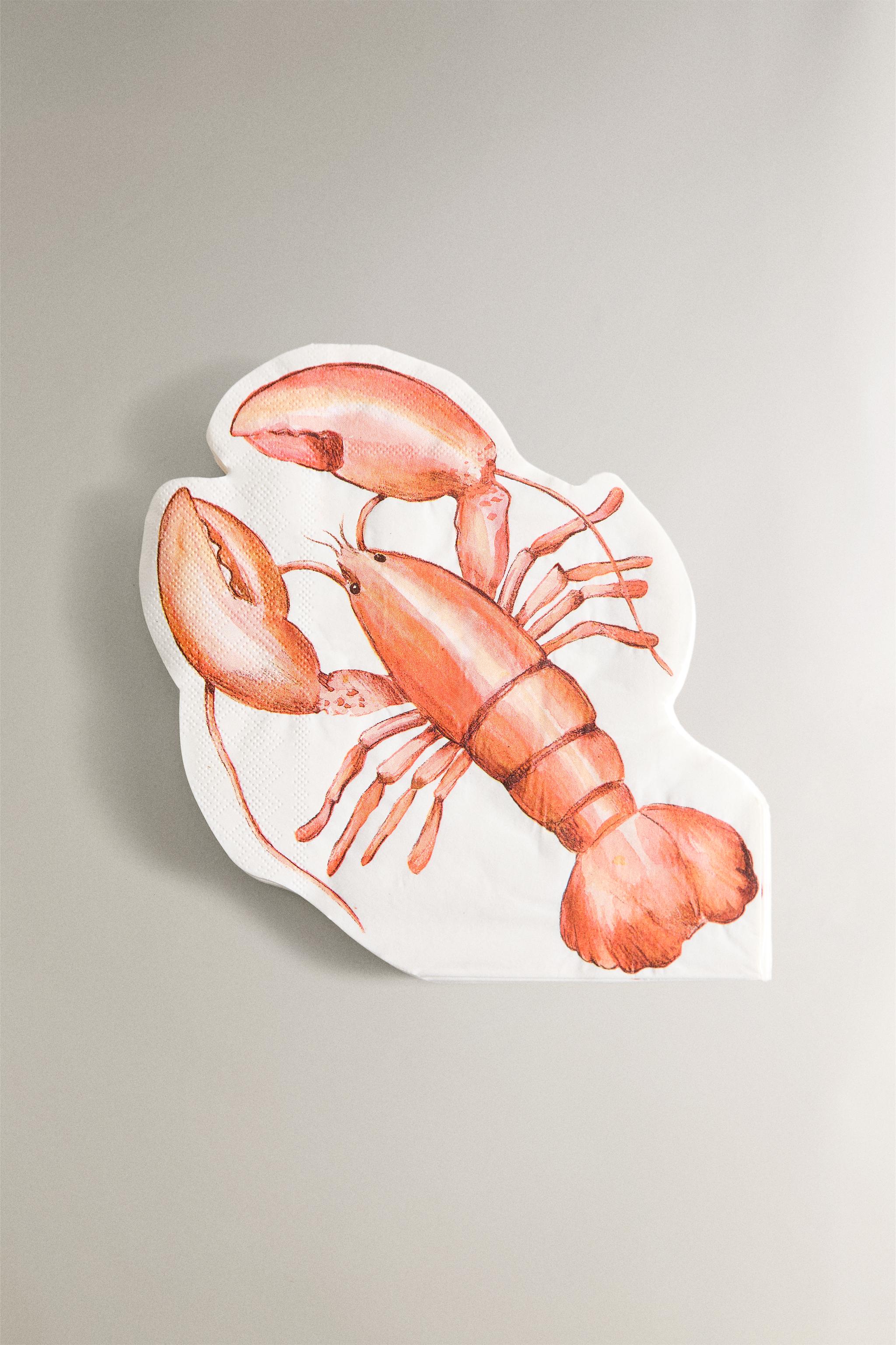 SET OF LOBSTER PAPER NAPKINS (SET OF 20)