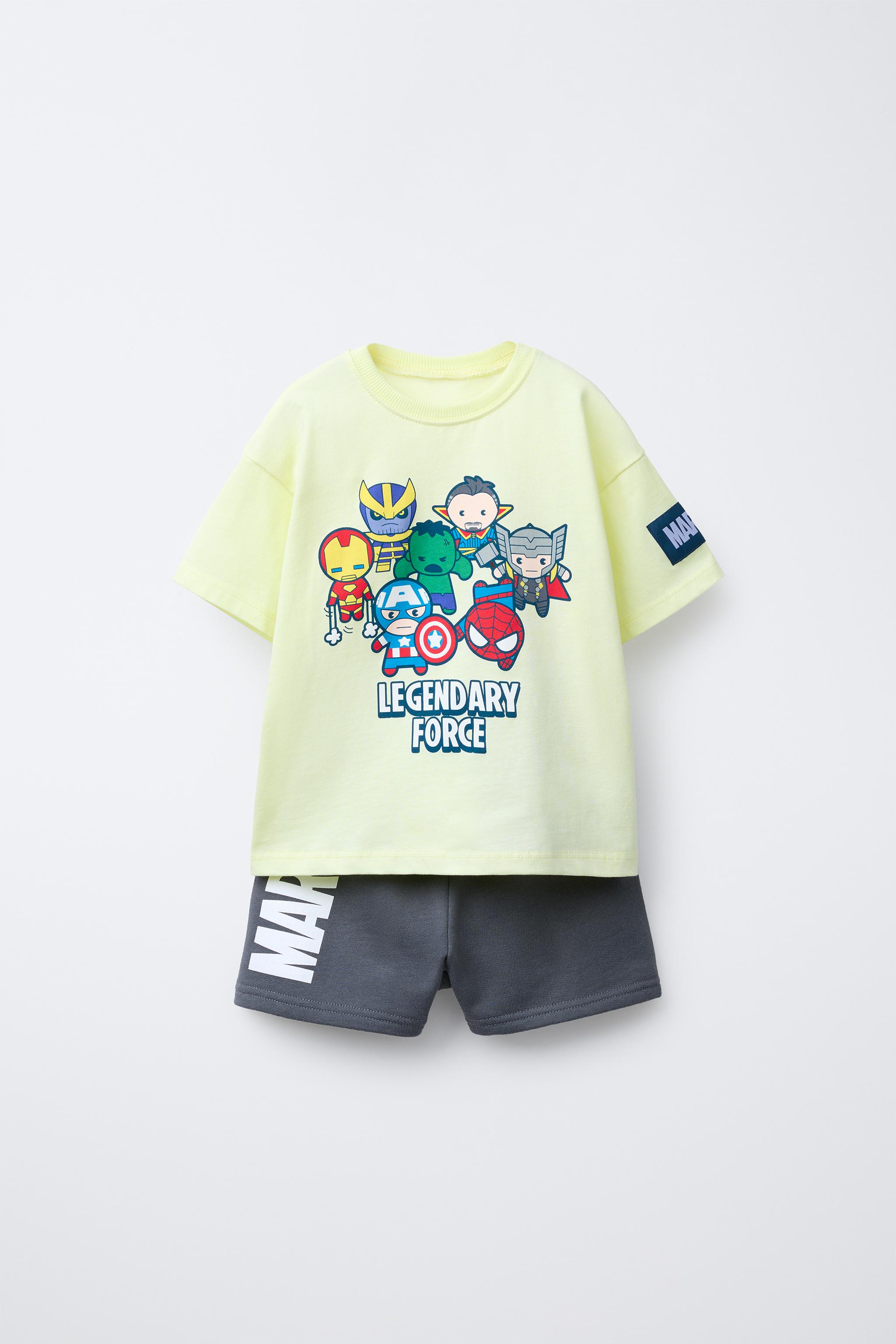 THE AVENGERS © MARVEL T-SHIRT AND BERMUDA JOGGING SET