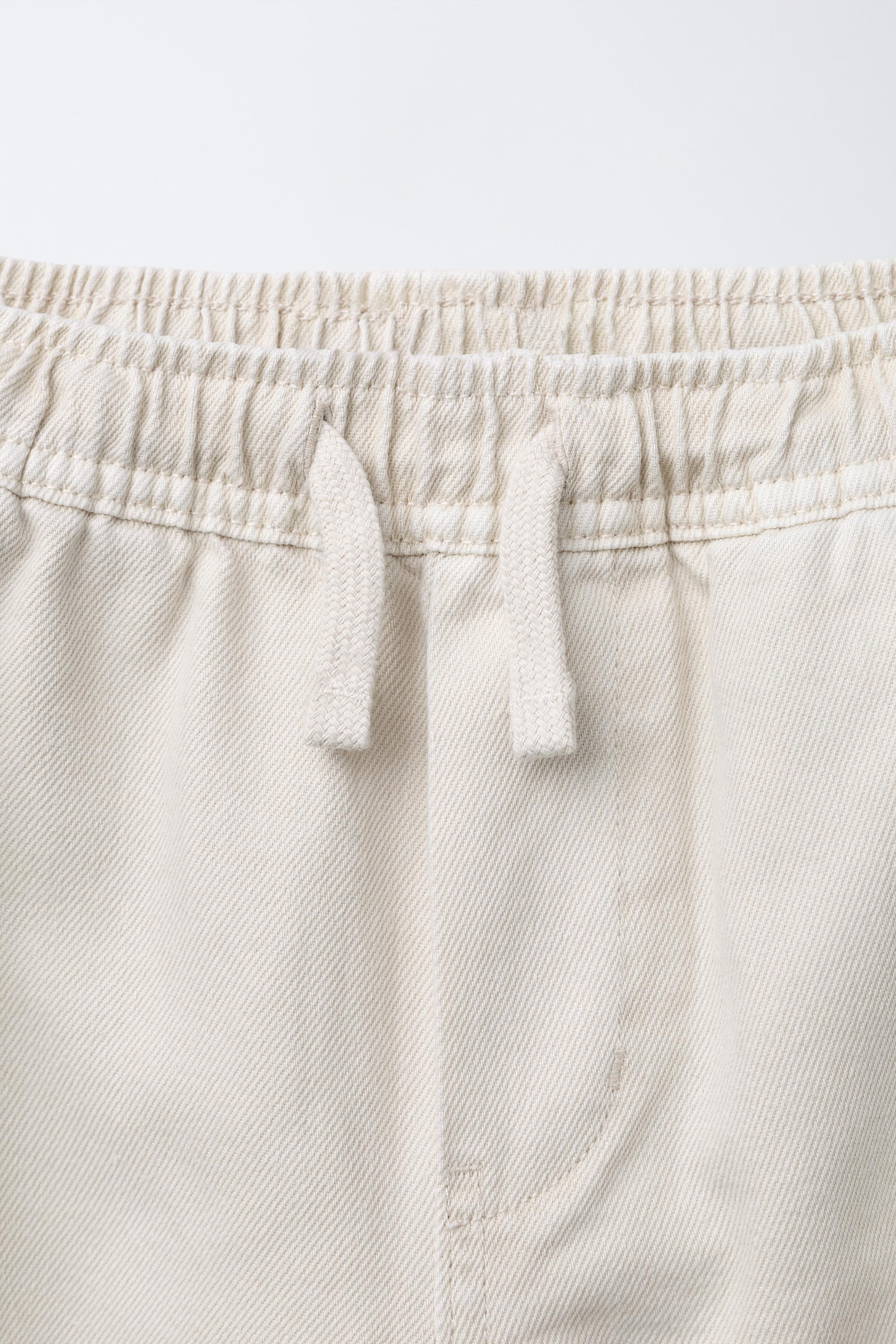 FLOWY PANTS WITH ELASTIC TRIM