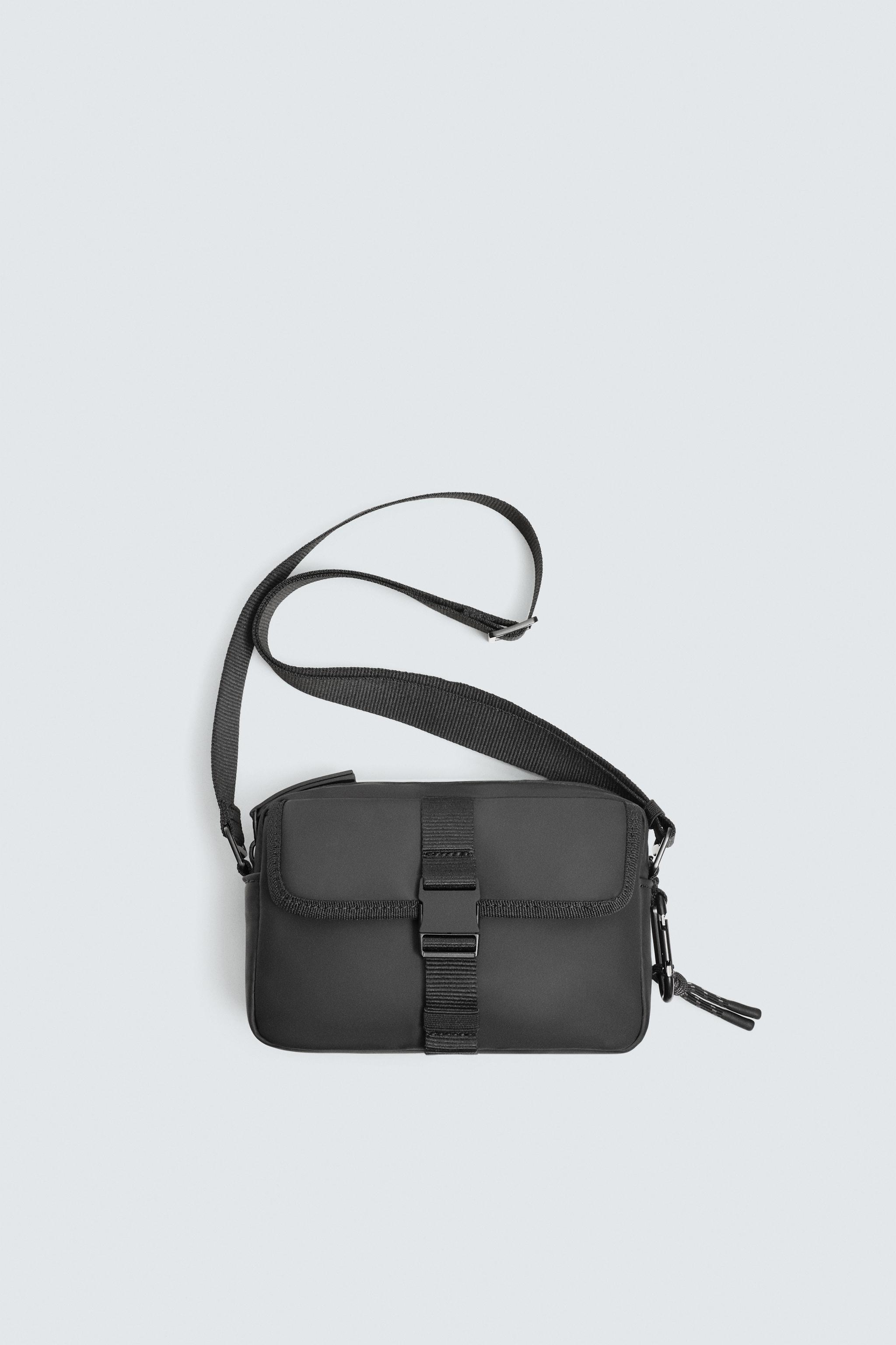 RUBBERIZED CROSSBODY BAG