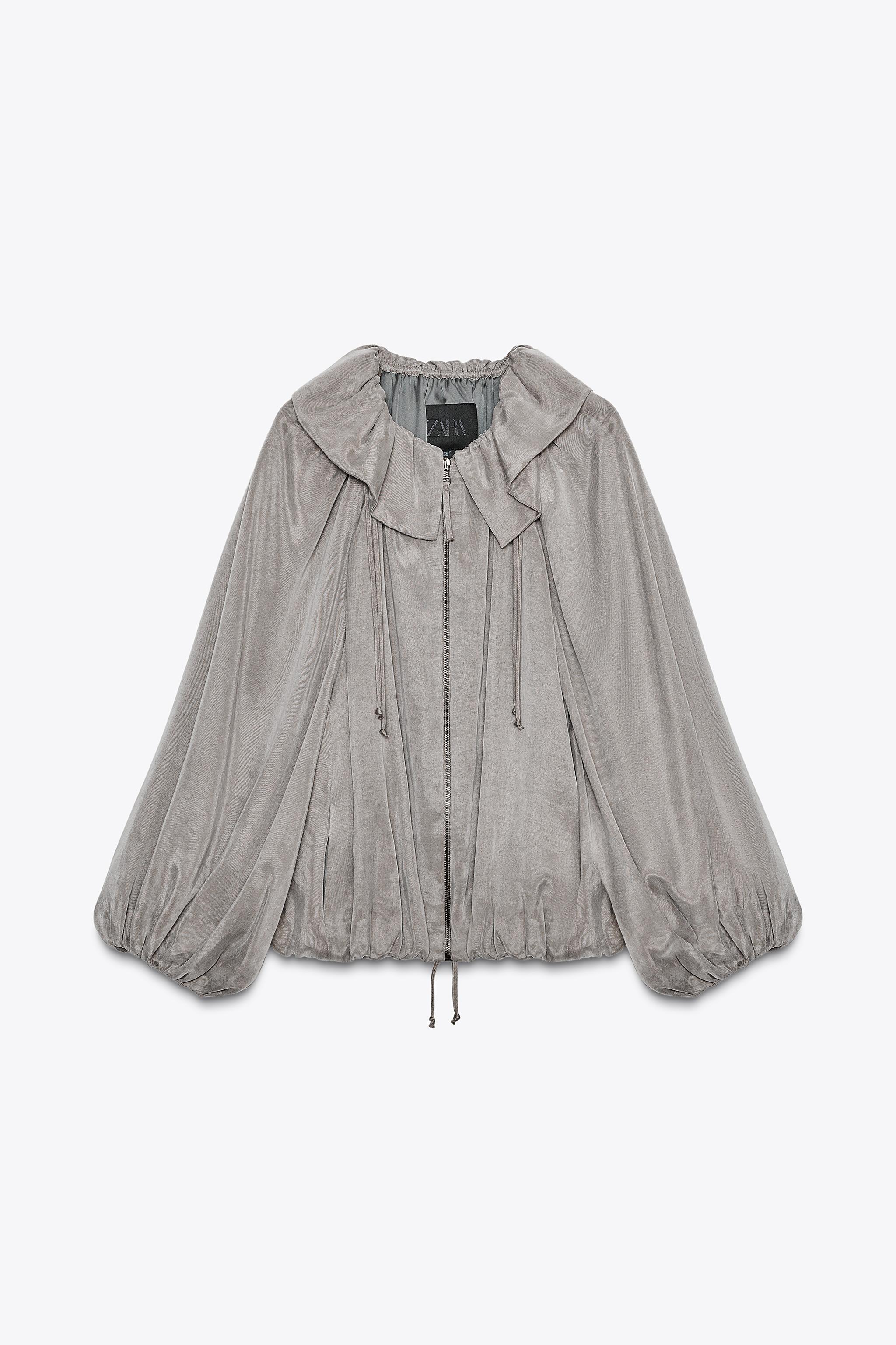ZW COLLECTION FLOWY BOMBER JACKET