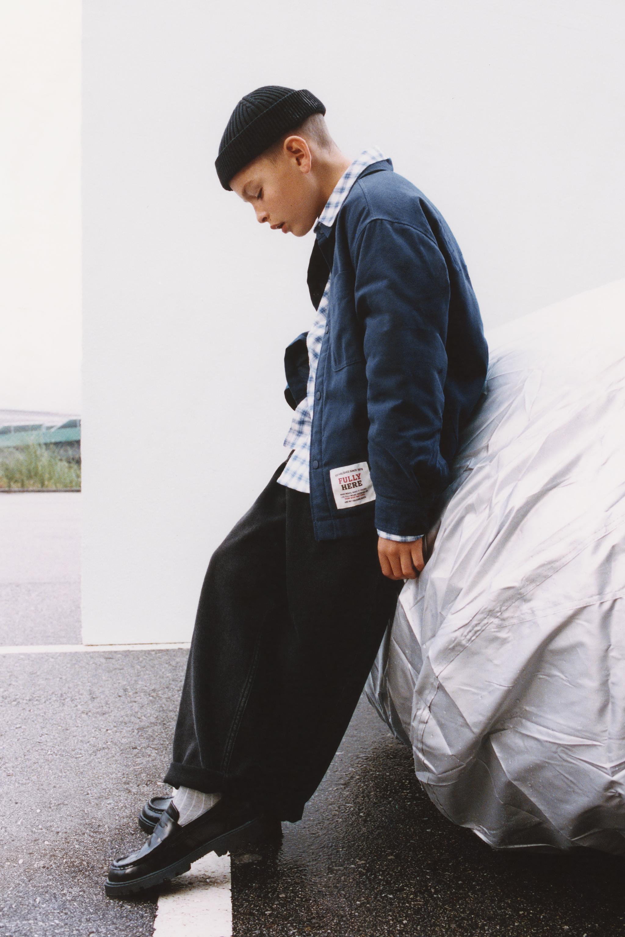 QUILTED LABEL OVERSHIRT