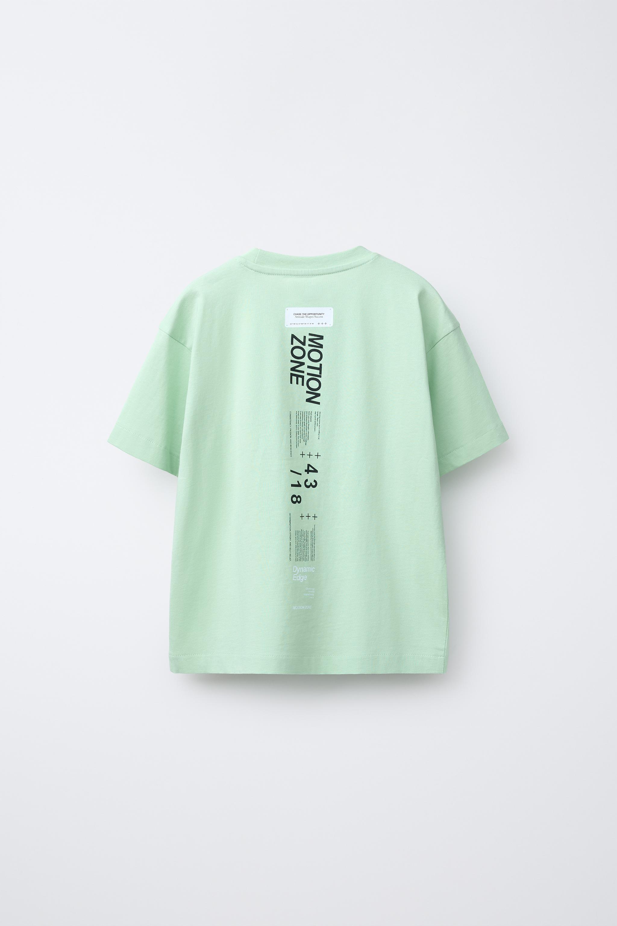 SPORTY TEXT LABEL T-SHIRT