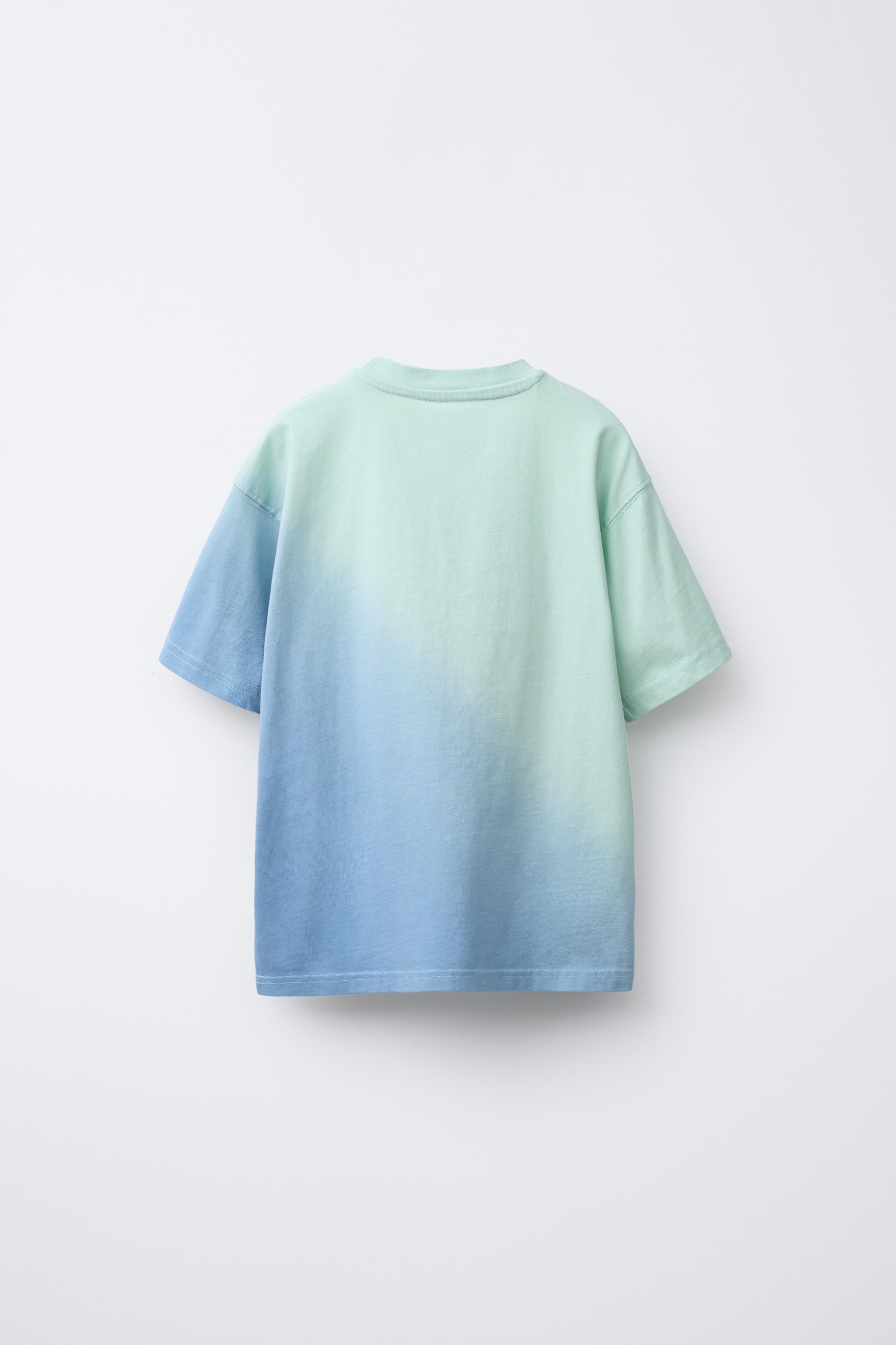 TIE-DYE T-SHIRT WITH EMBROIDERED TEXT