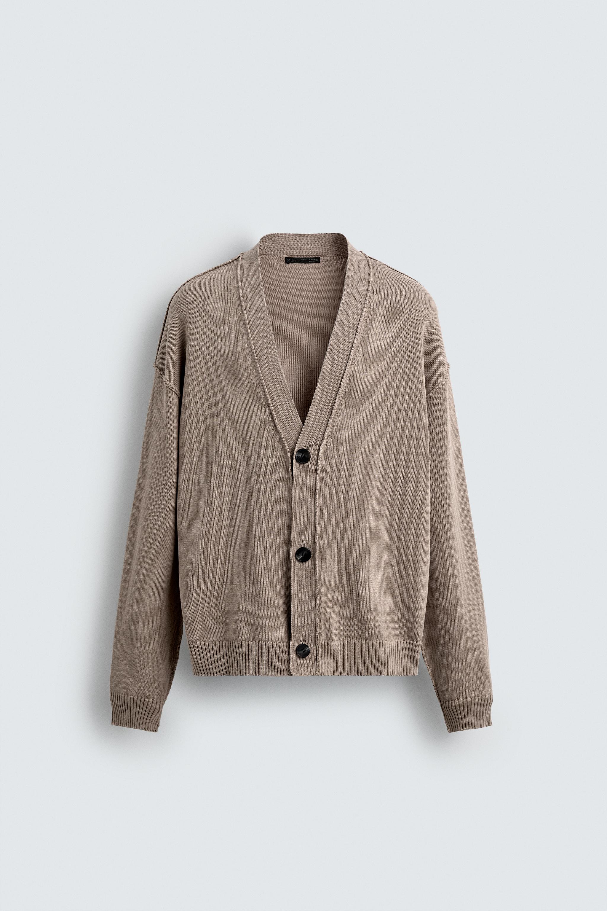 REVERSIBLE REVERSE EFFECT CARDIGAN