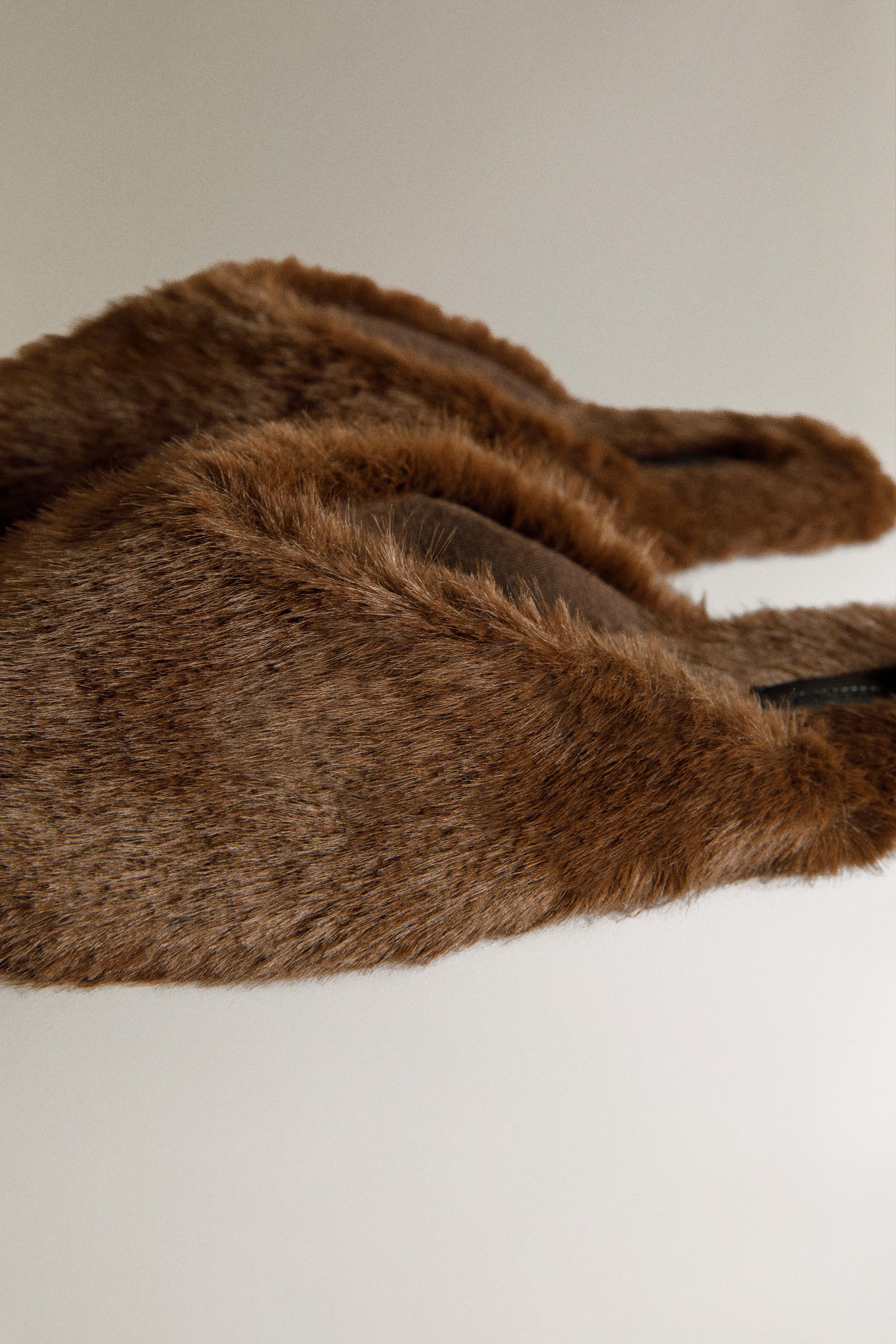 FAUX FUR MULE SLIPPERS