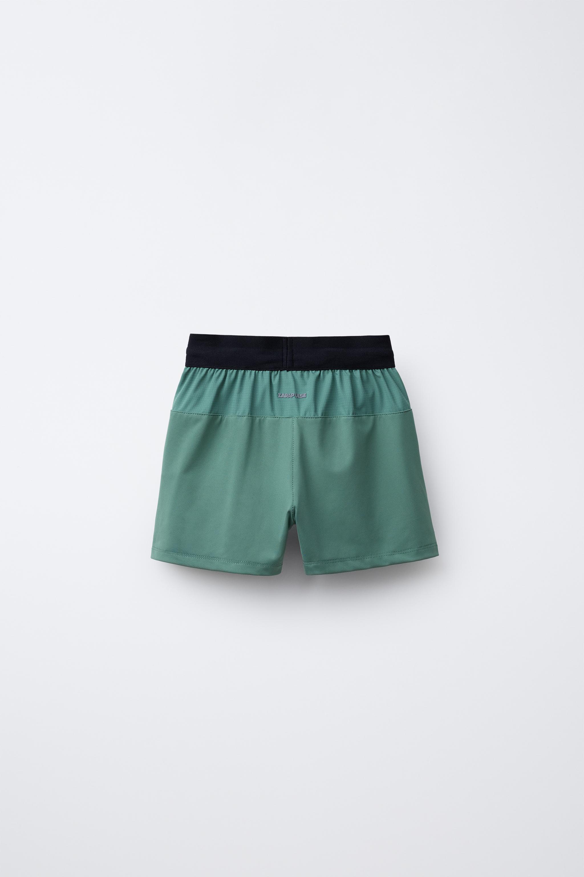 CONTRAST LOGO TECHNICAL SHORTS