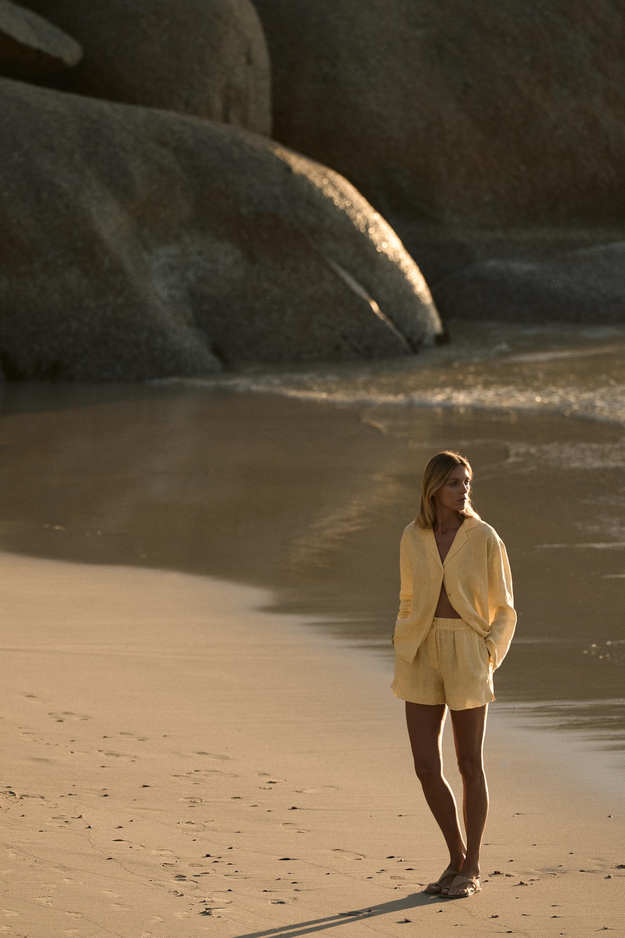 100% LINEN SHORTS ZW COLLECTION