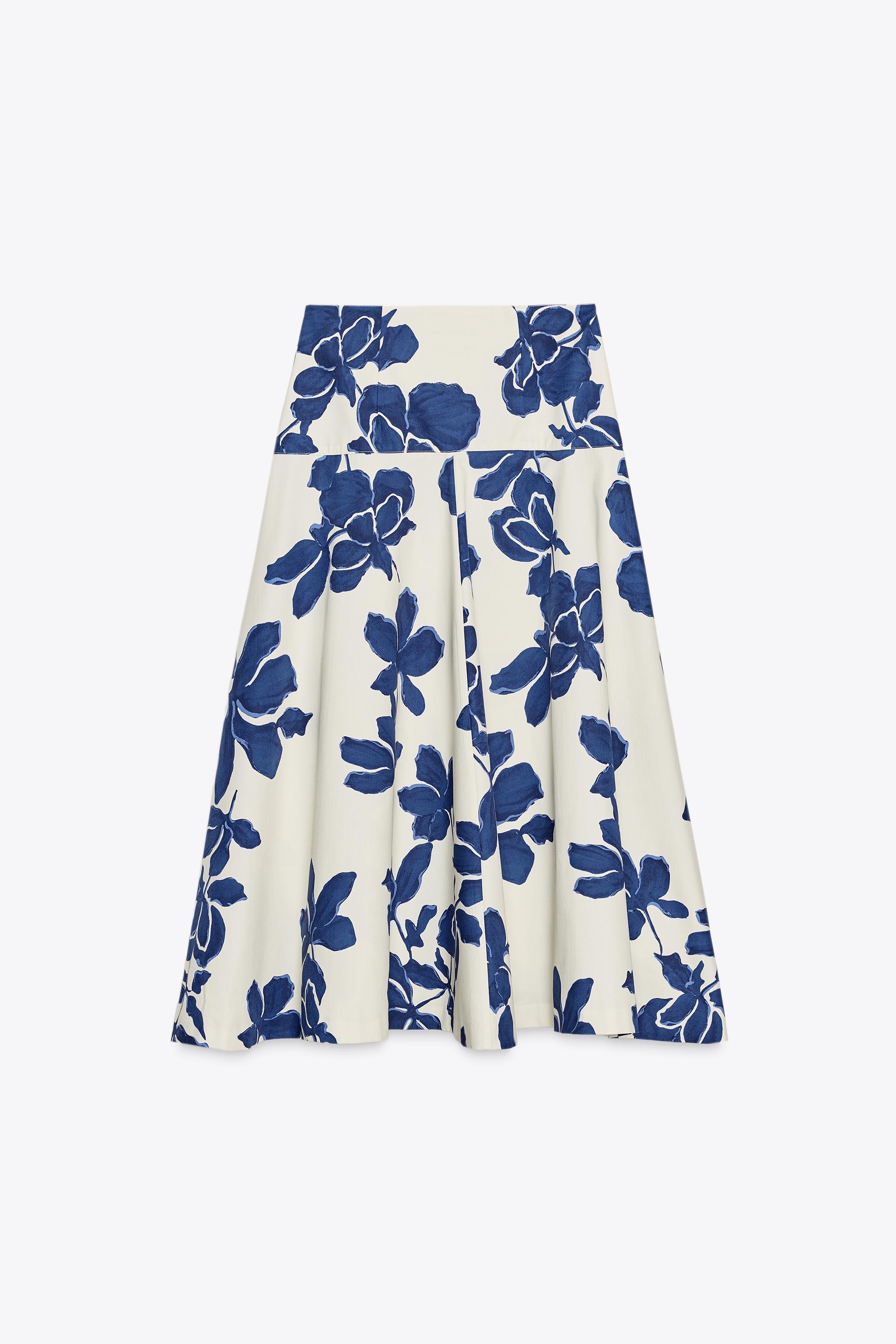 ZW COLLECTION FLORAL MIDI SKIRT
