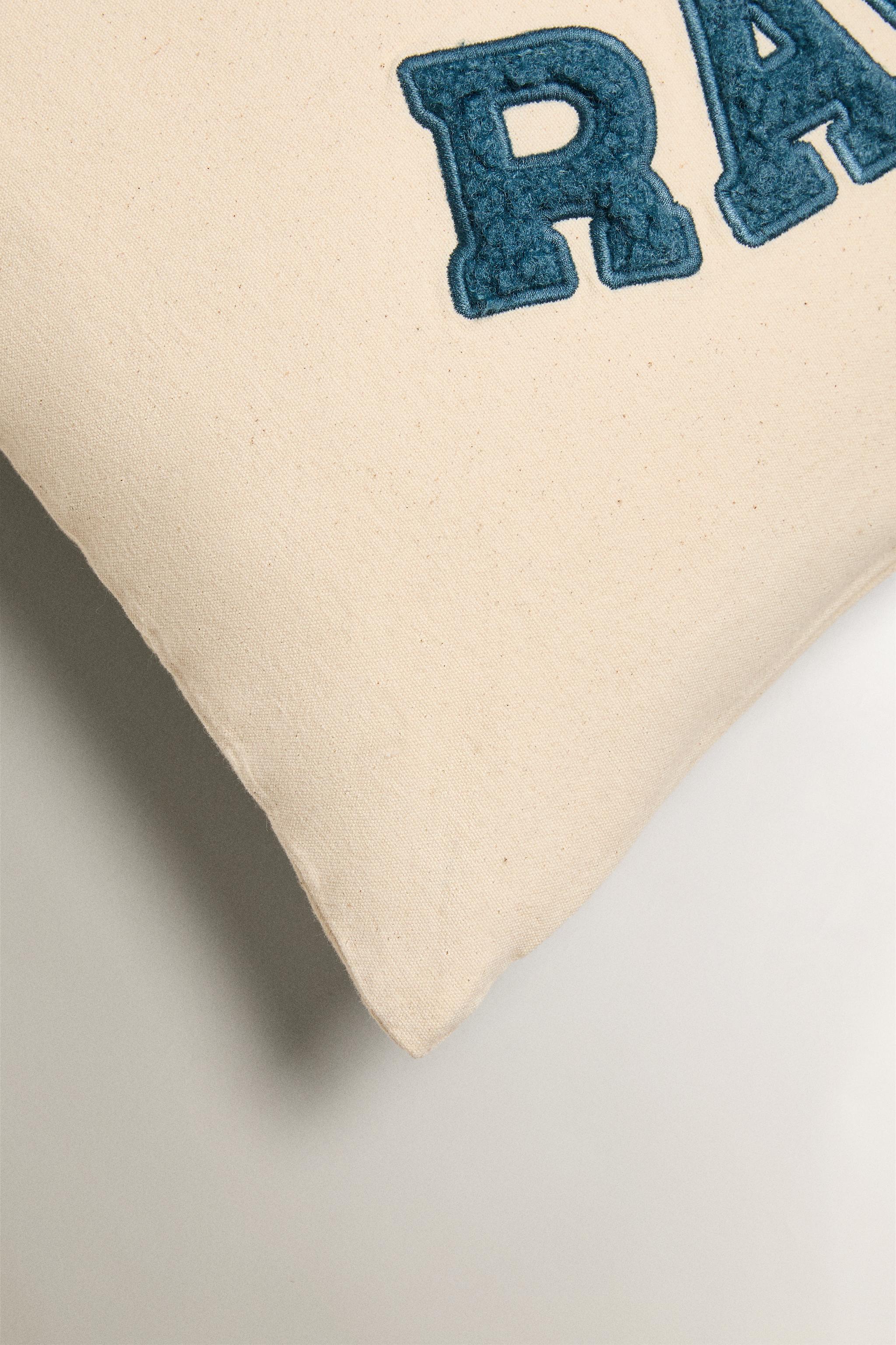 CHILDREN'S RACE COTTON THROW PILLOW COVER