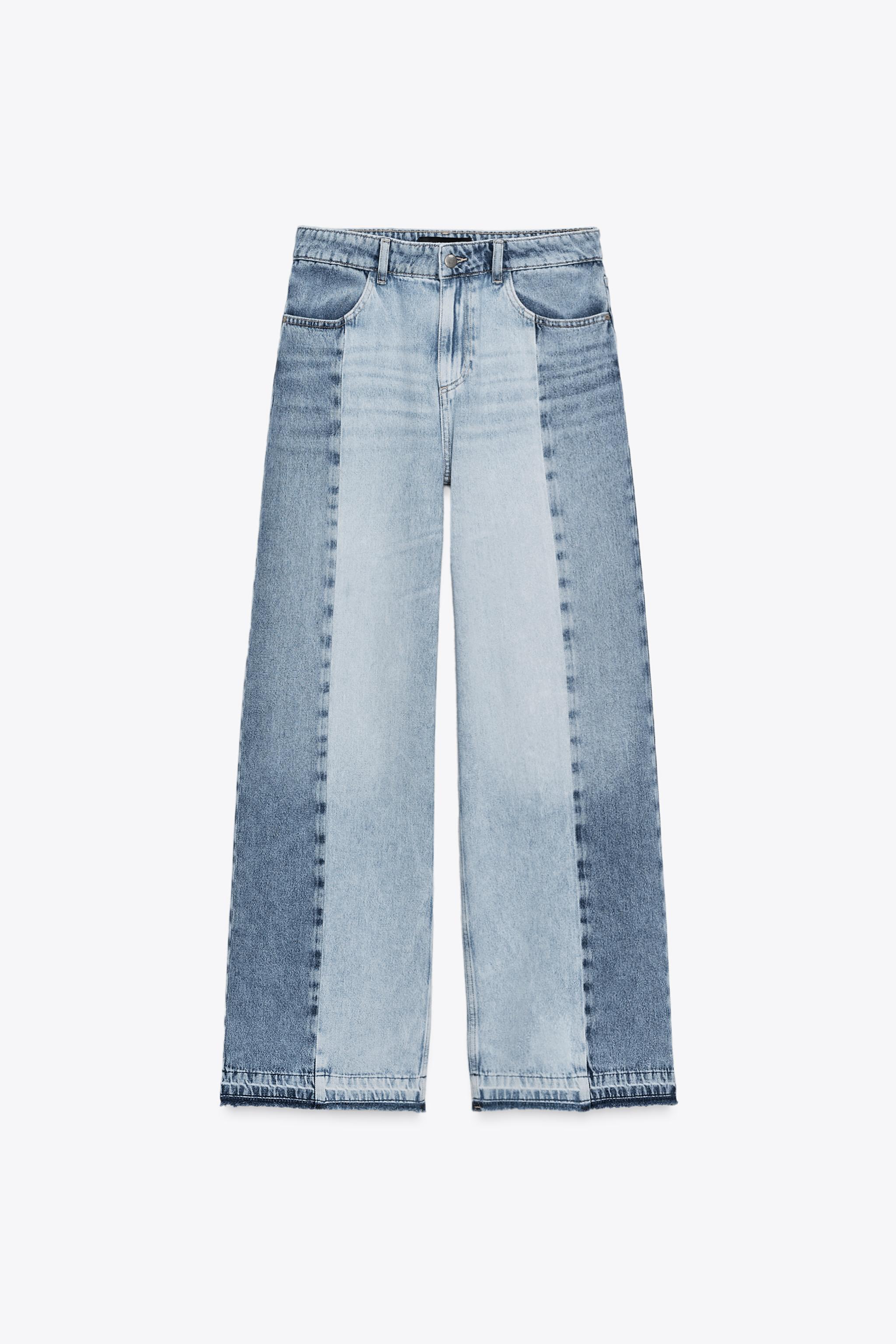 Z1975 WIDE LEG HIGH RISE COMBINED JEANS