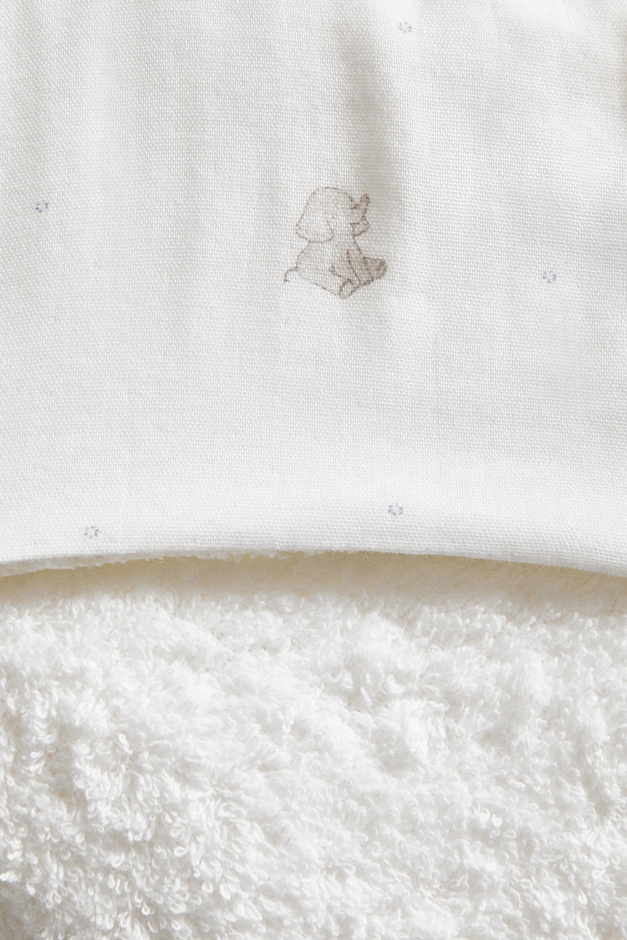 HOODED ELEPHANT BABY BATH TOWEL