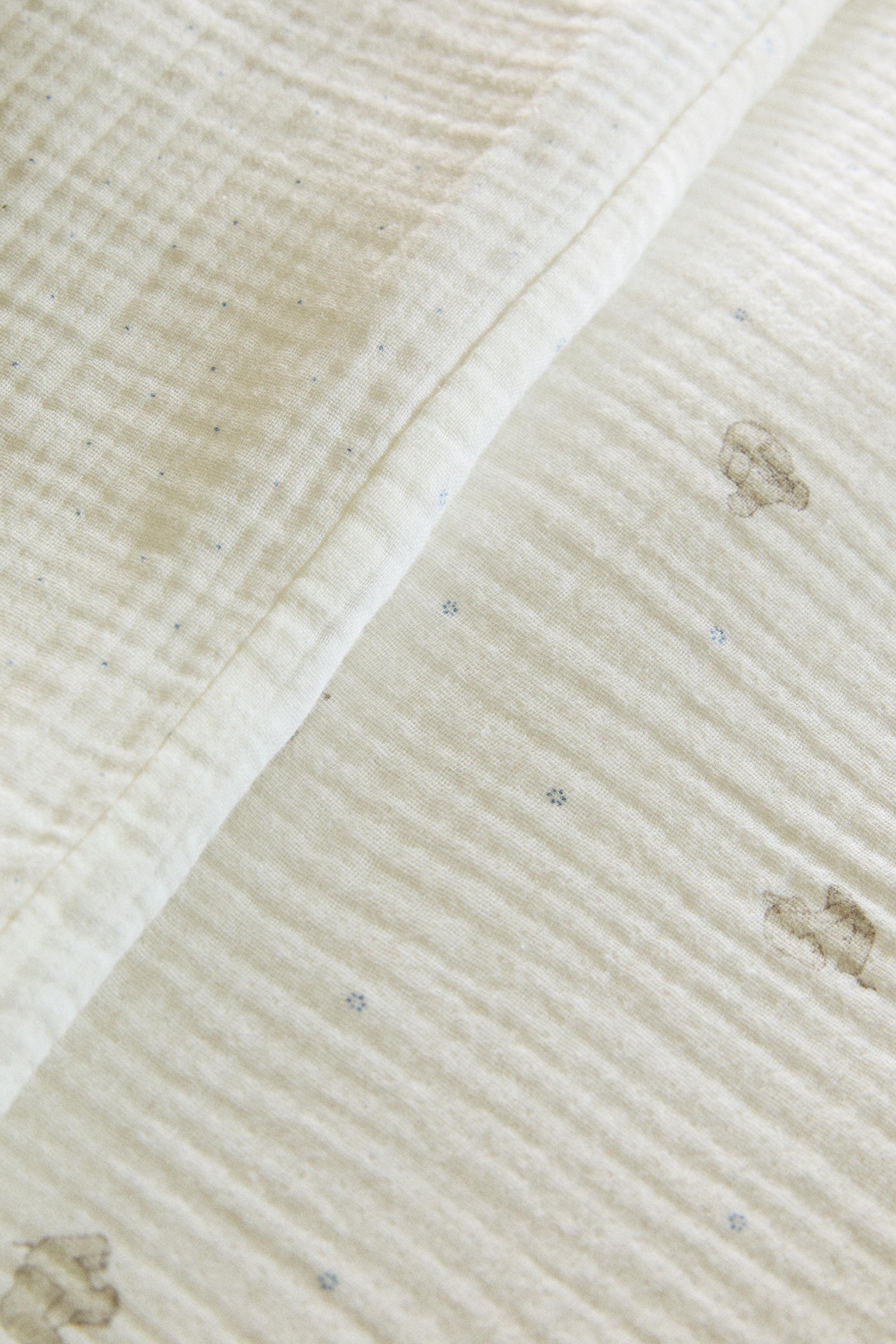 CHILDREN'S MUSLIN DUVET COVER WITH ELEPHANTS