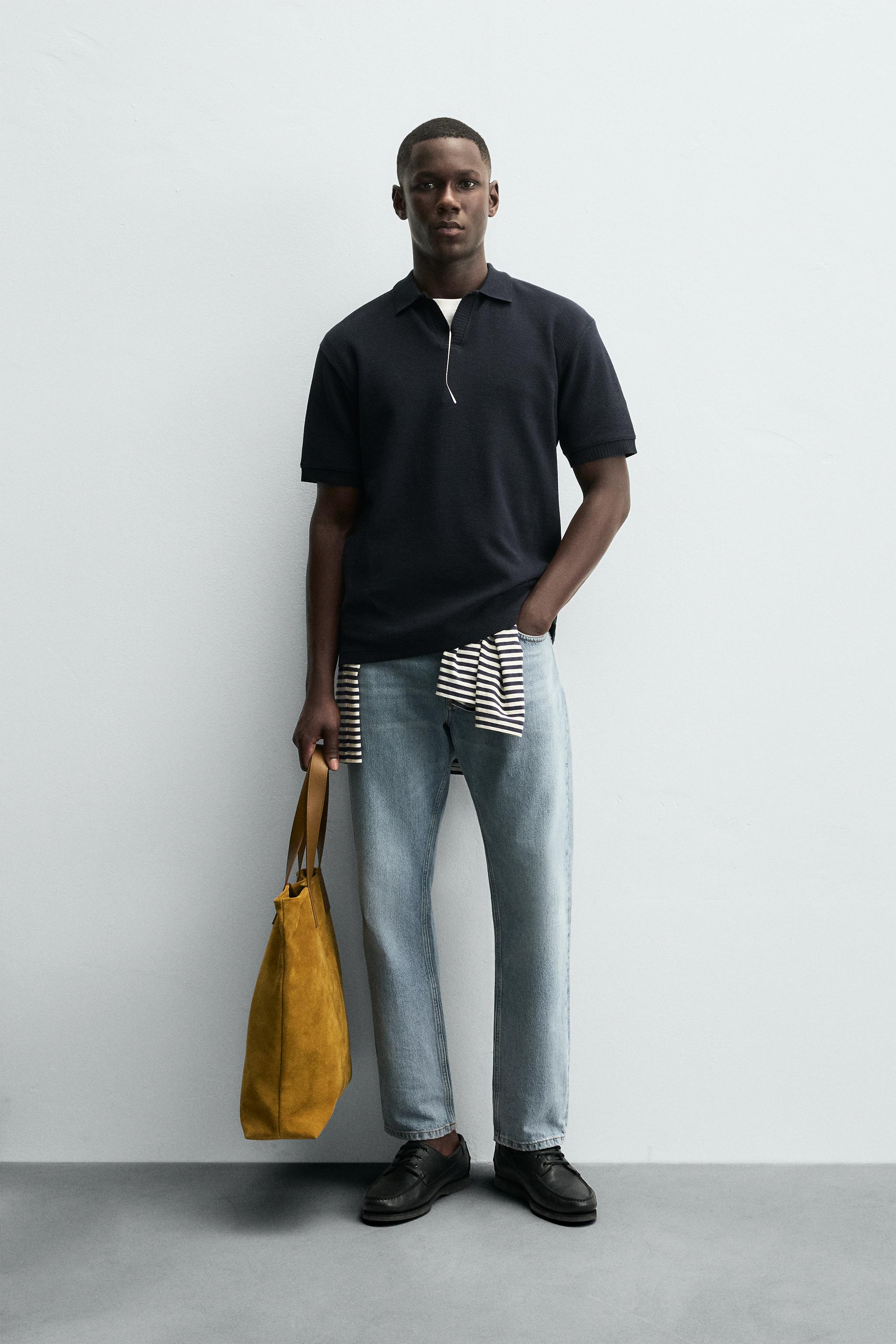 TEXTURED REGULAR FIT POLO SHIRT