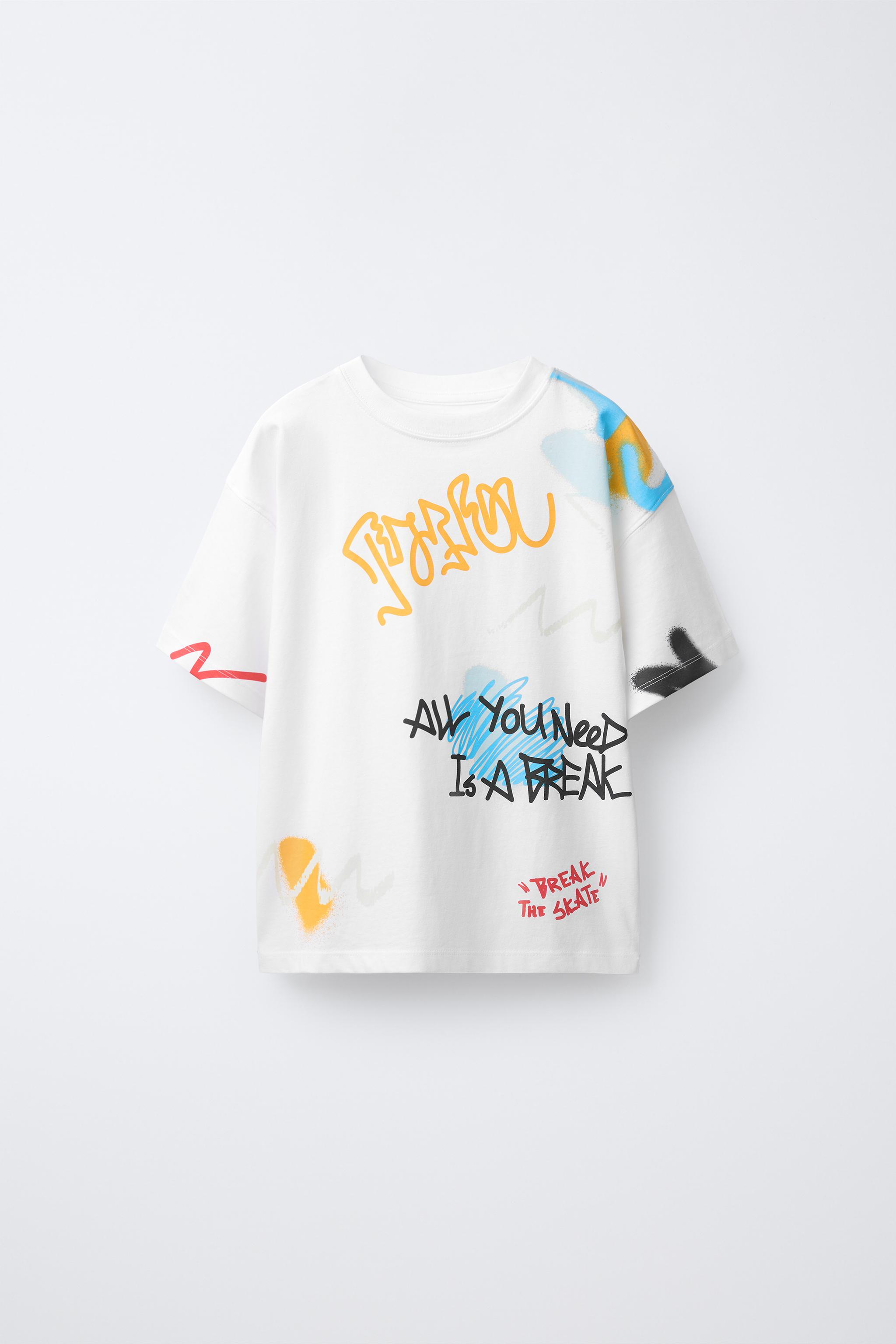 GRAFFITI PRINT T-SHIRT