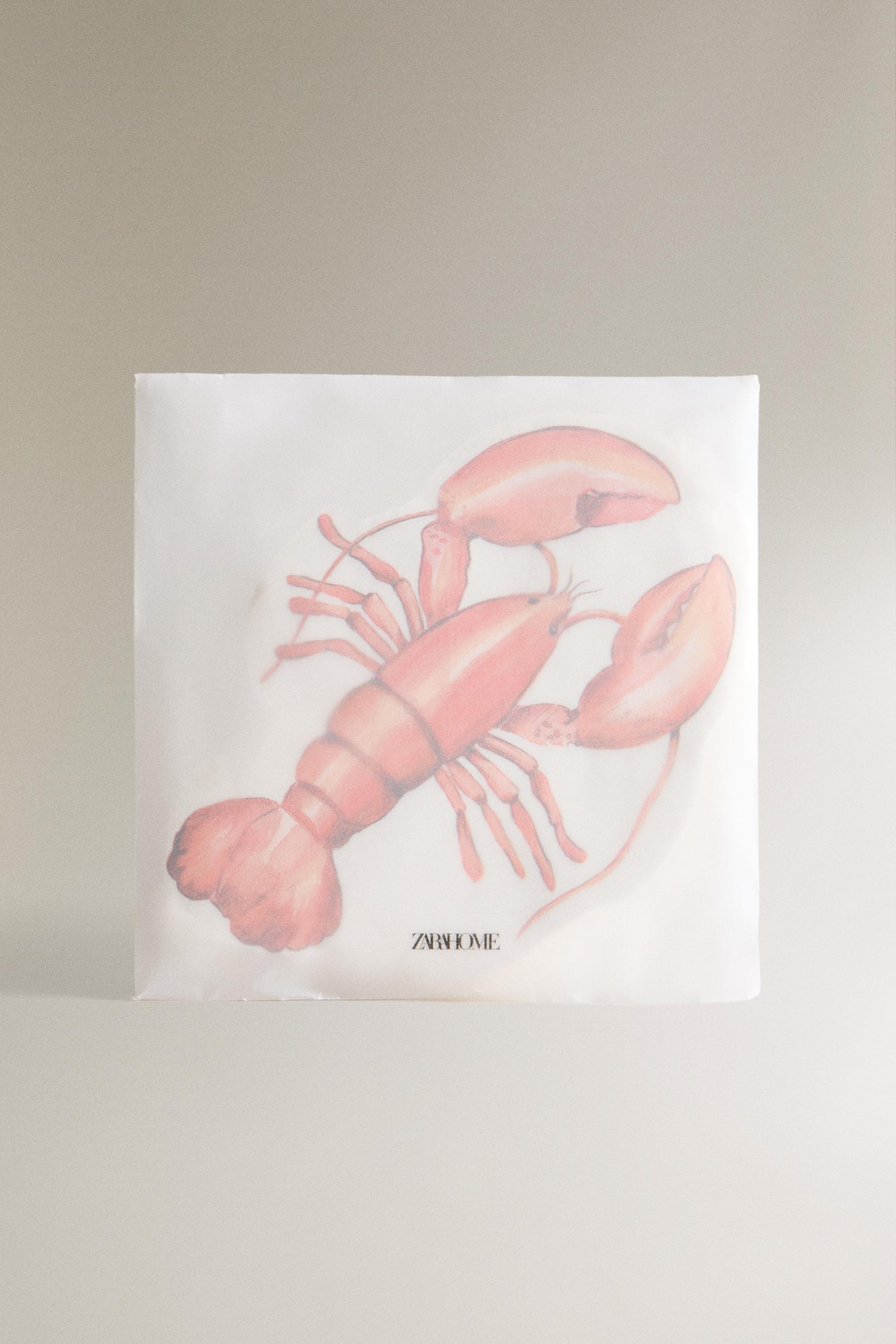 SET OF LOBSTER PAPER NAPKINS (SET OF 20)