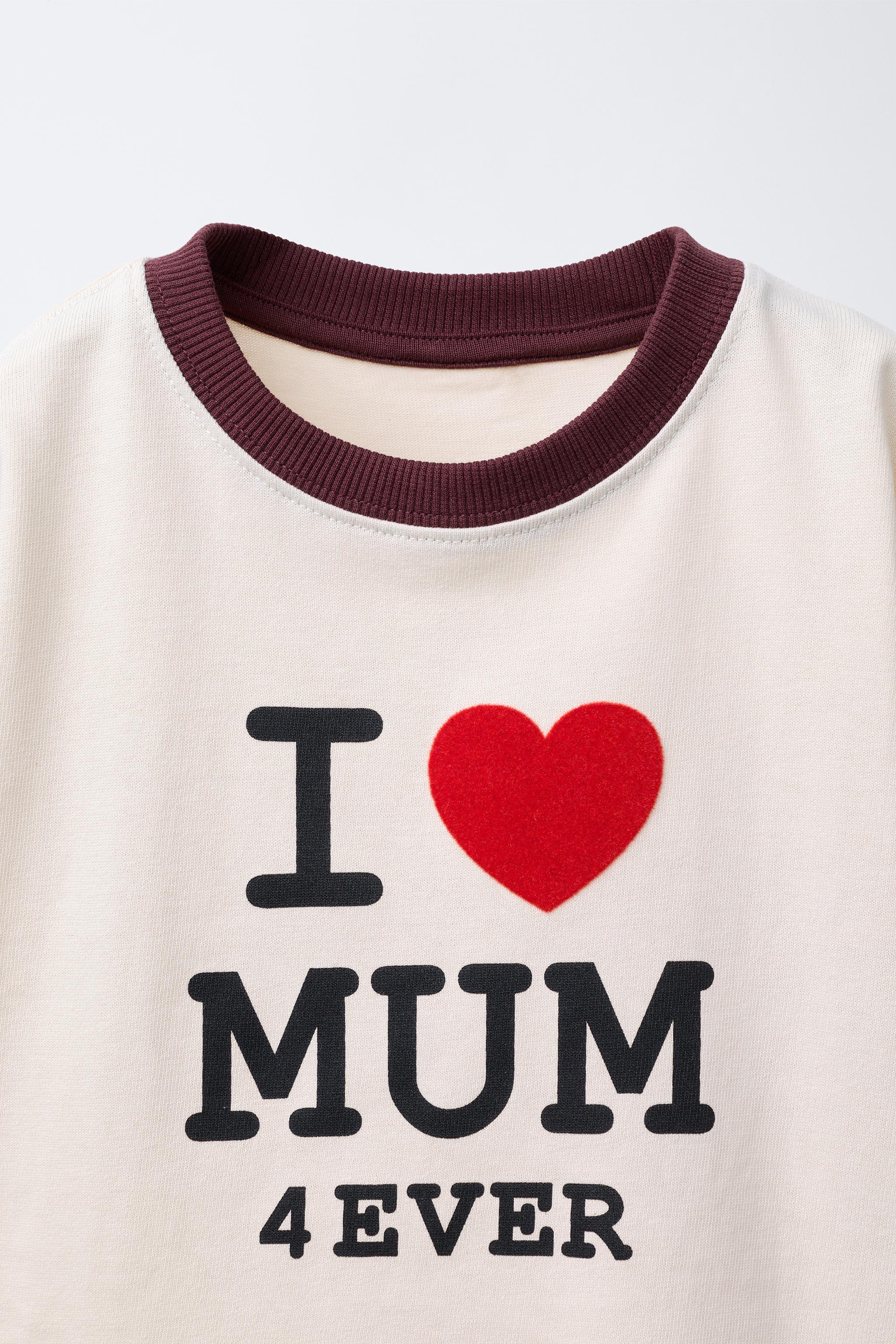 CONTRAST TEXT T-SHIRT