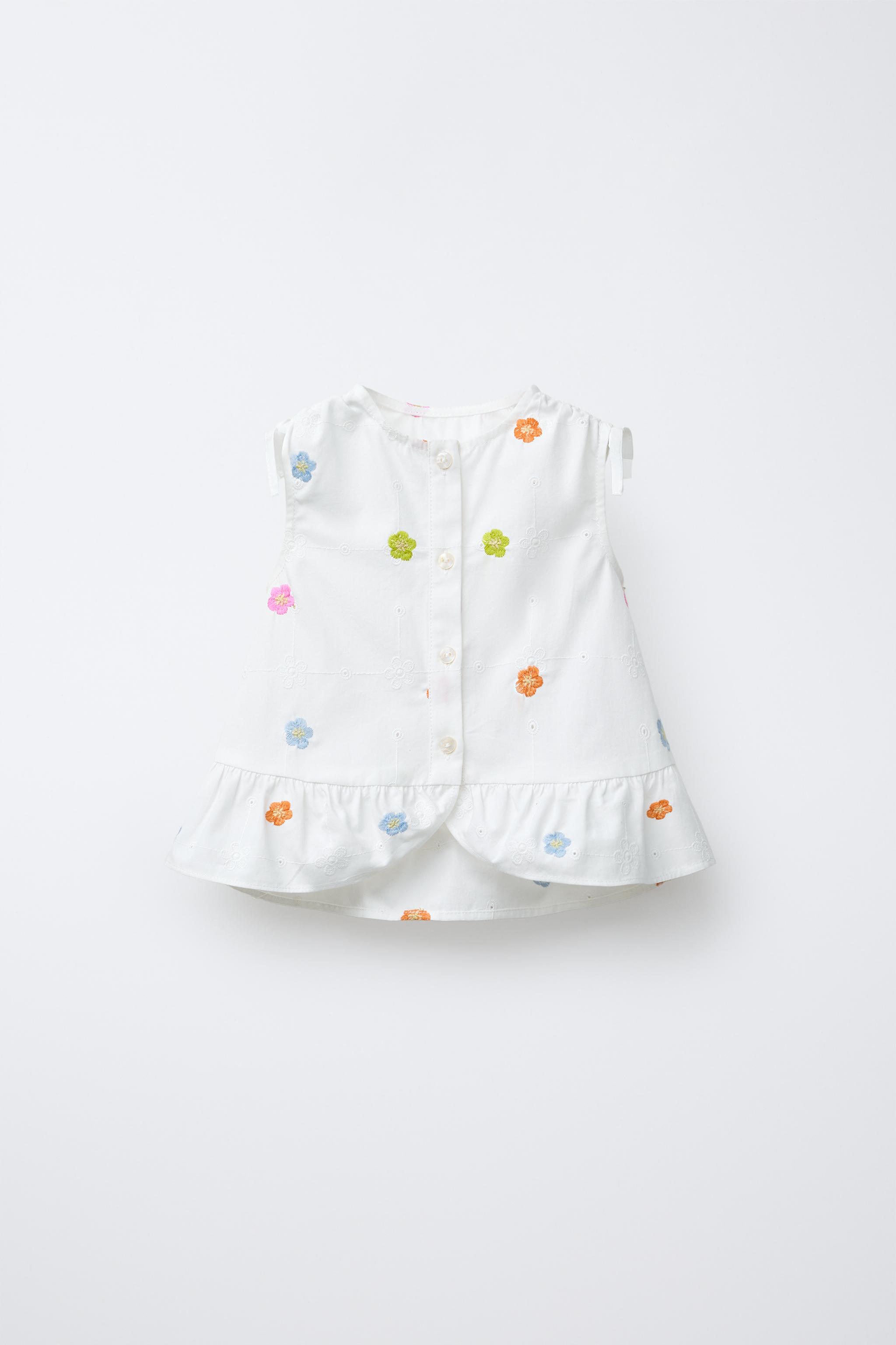 EMBROIDERED FLORAL POPLIN SHIRT