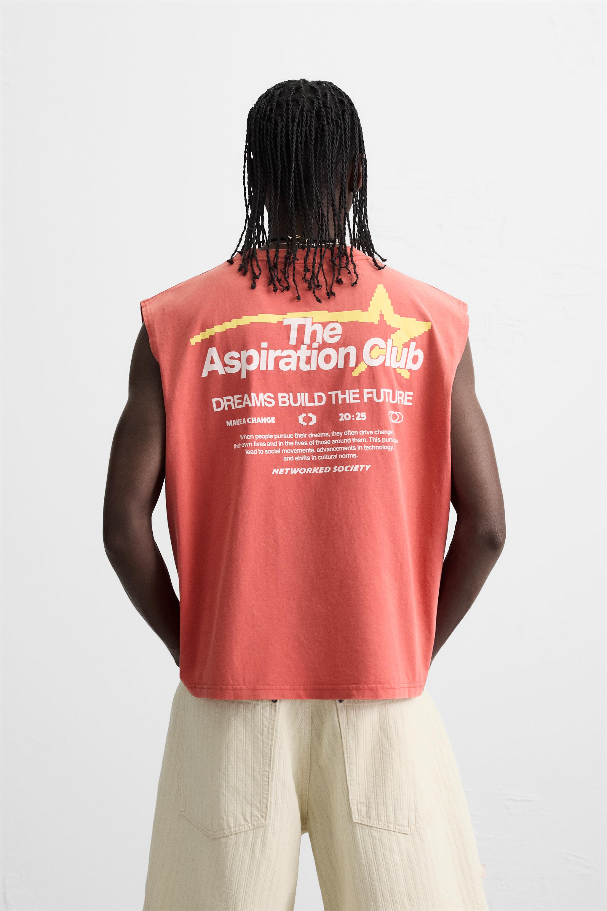 CONTRAST PRINT KNIT TANK TOP