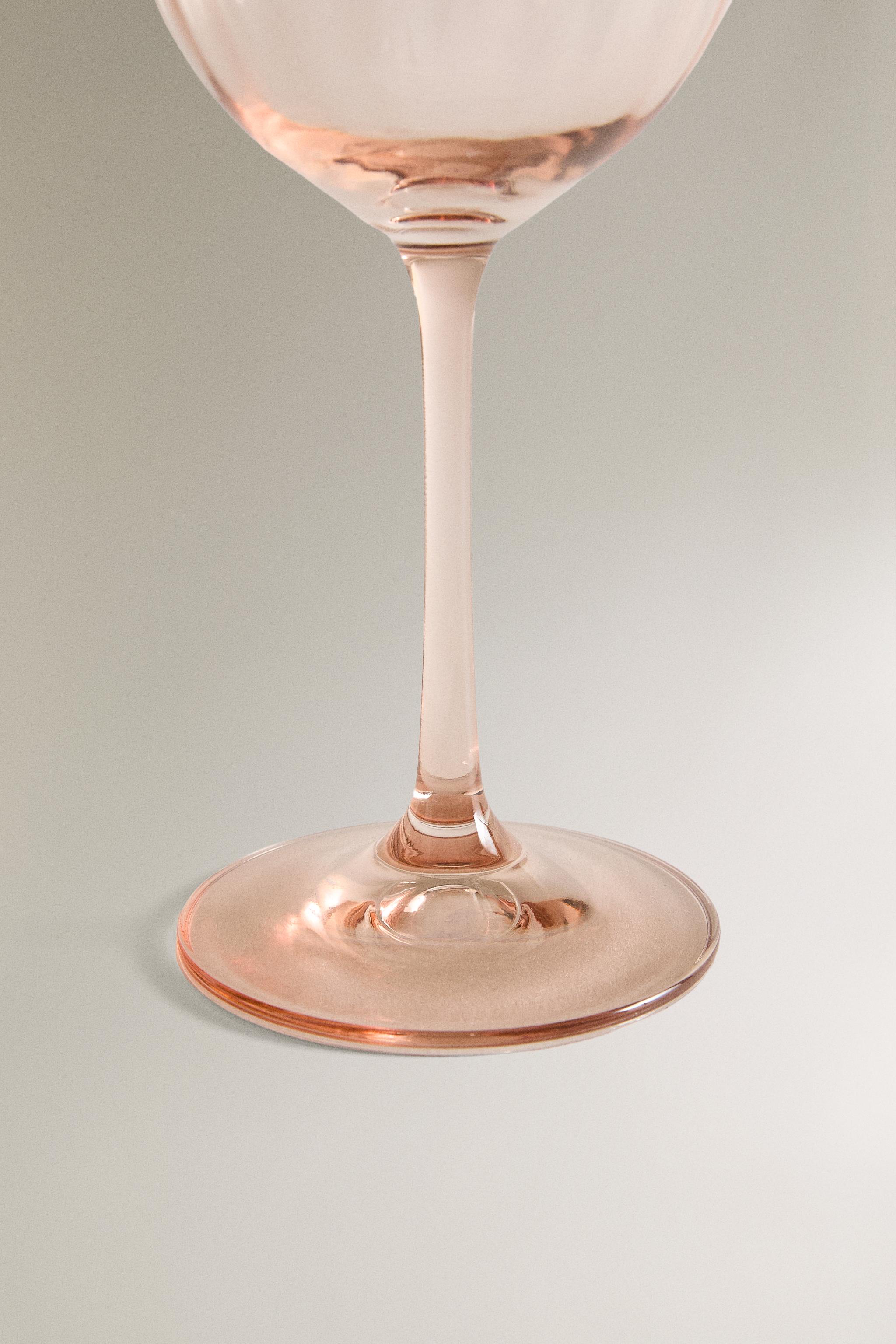 OPTICAL-DESIGN CRYSTALLINE WINE GLASS