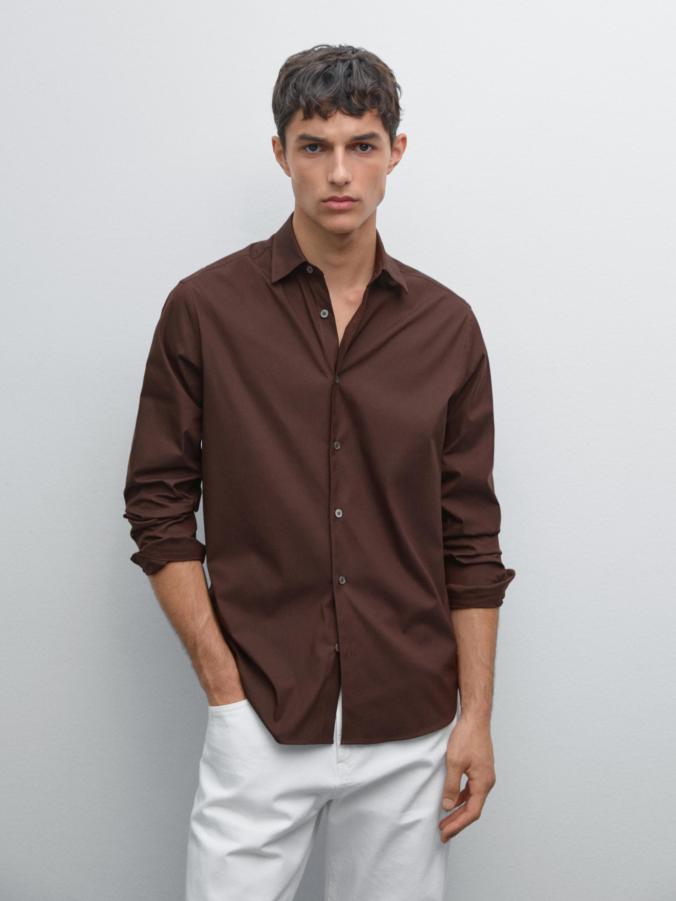 Slim fit stretch shirt