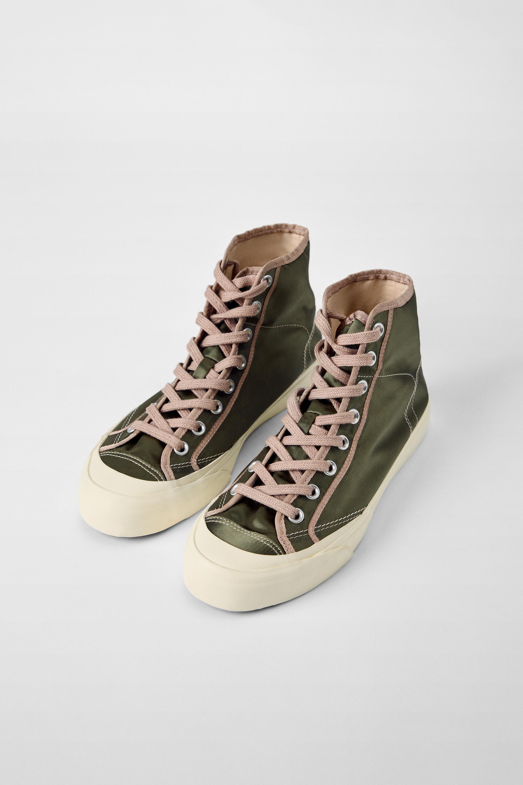 HIGH TOP SNEAKERS BOBBY GILLESPIE X ZARA