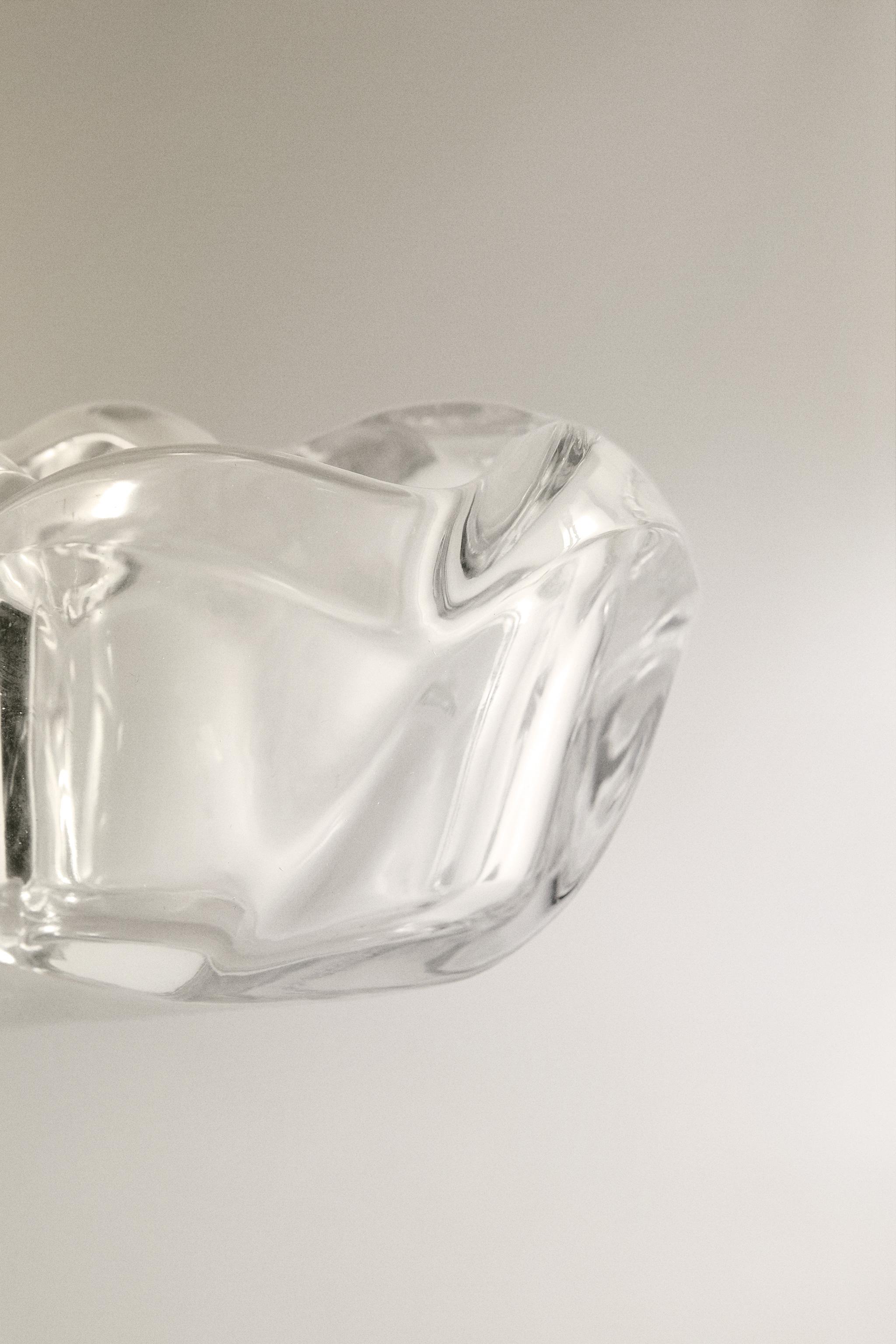 THICK GLASS TEALIGHT HOLDER