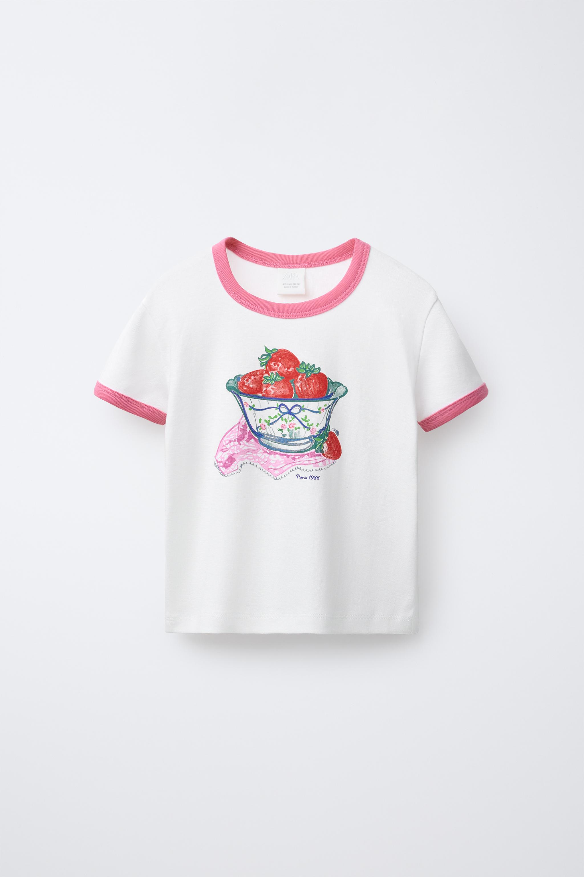 STRAWBERRY PRINT T-SHIRT