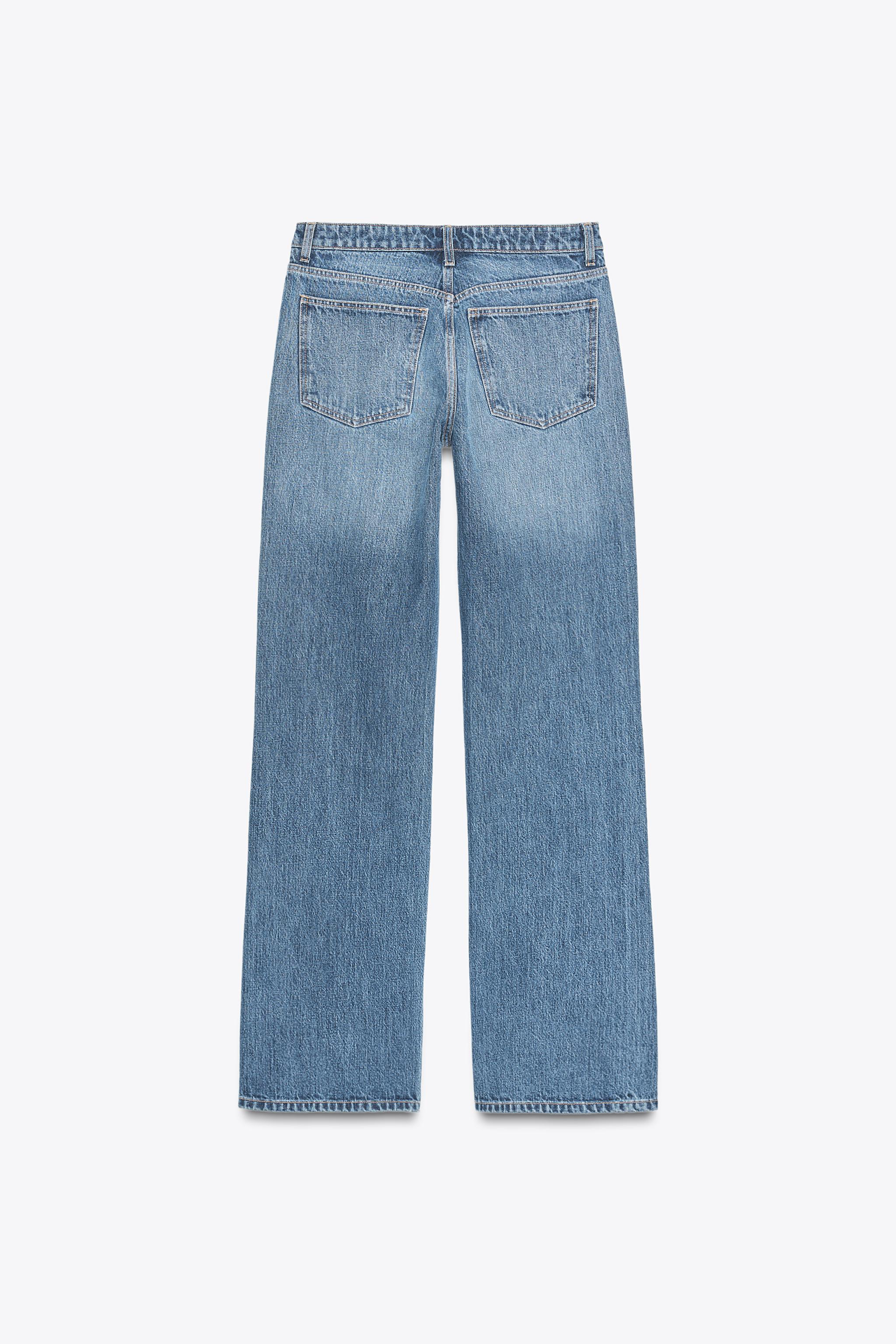 TRF MID-RISE WIDE LEG JEANS