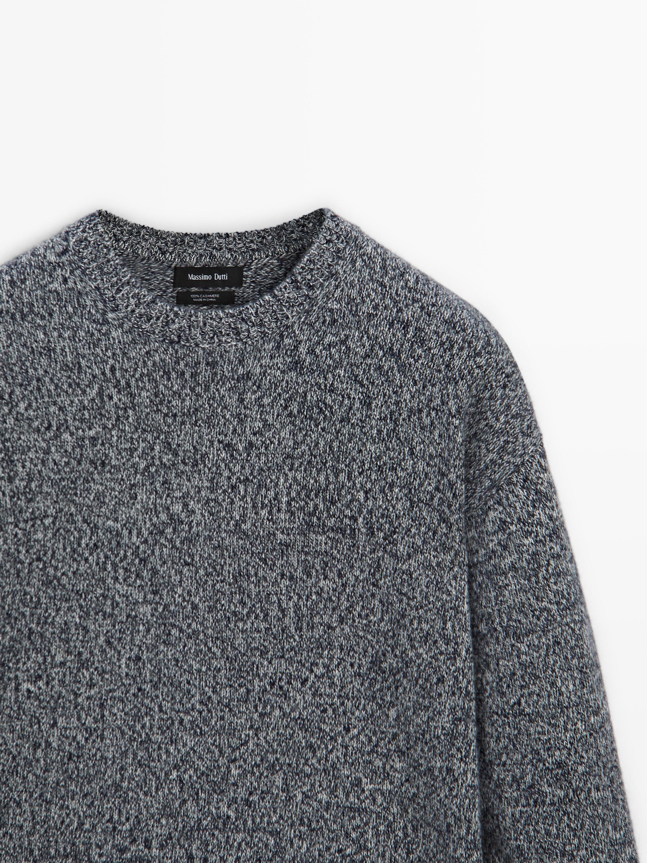100% cashmere crew neck sweater