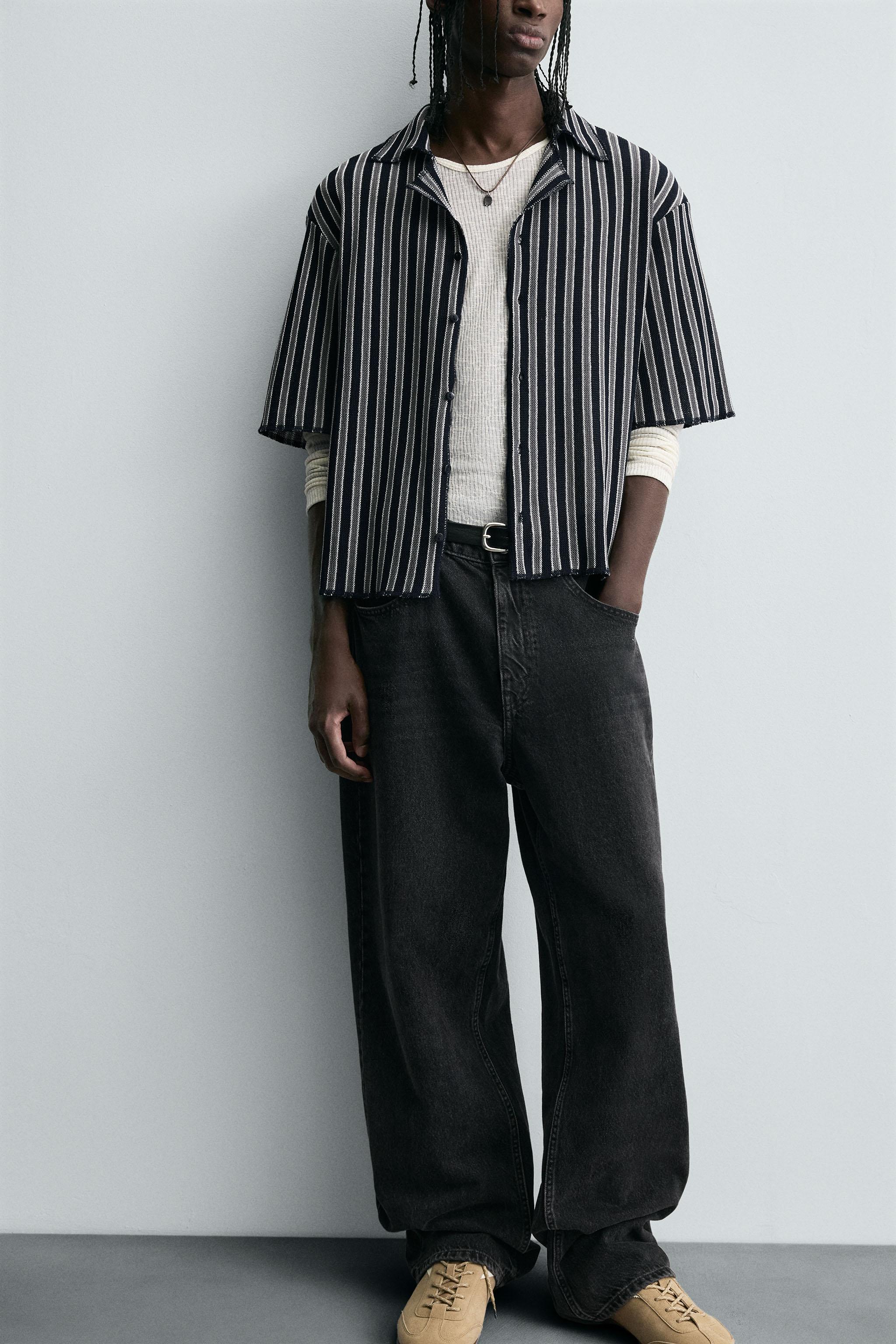 STRIPED JACQUARD SHIRT