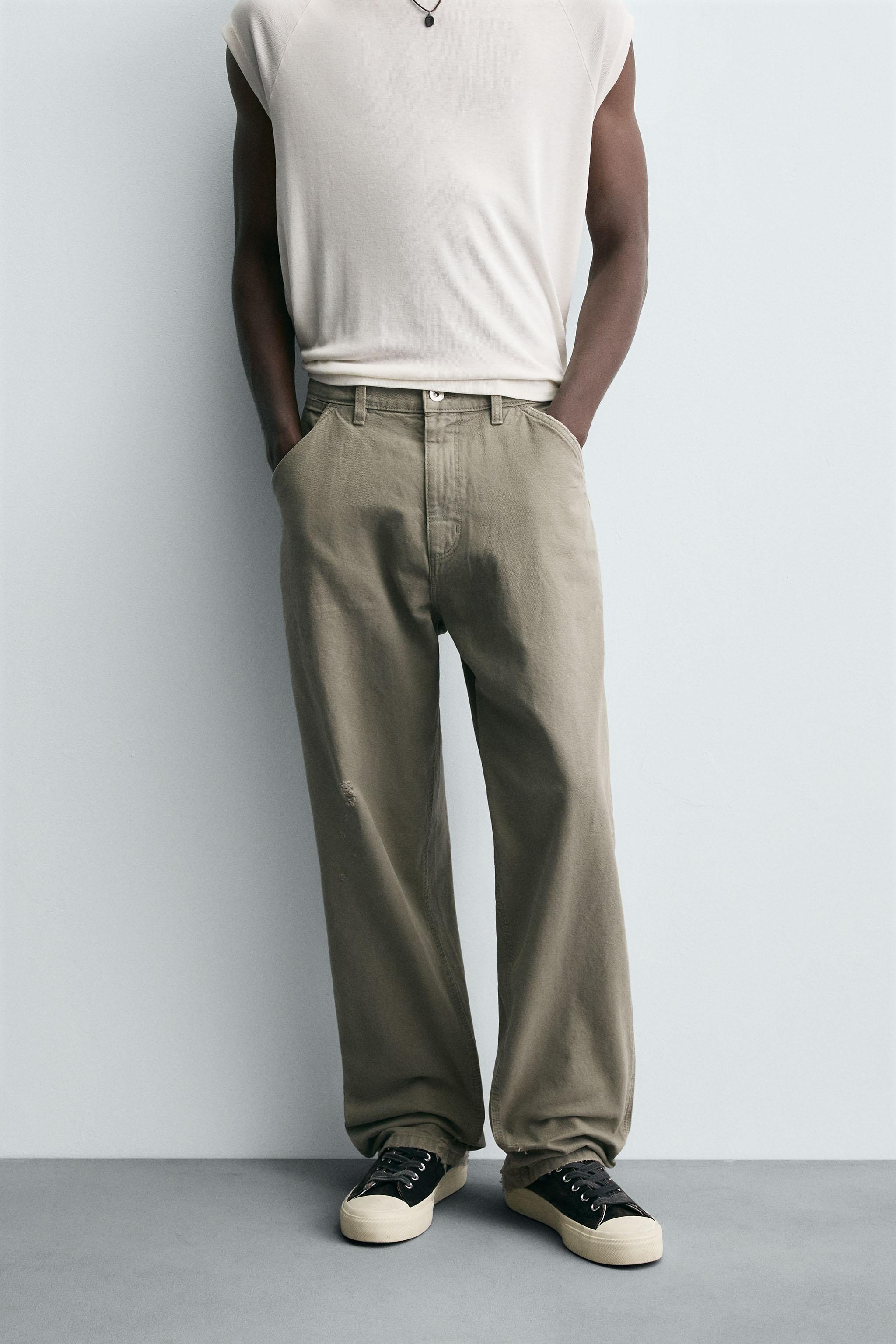 WASHED EFFECT CARPENTER PANTS