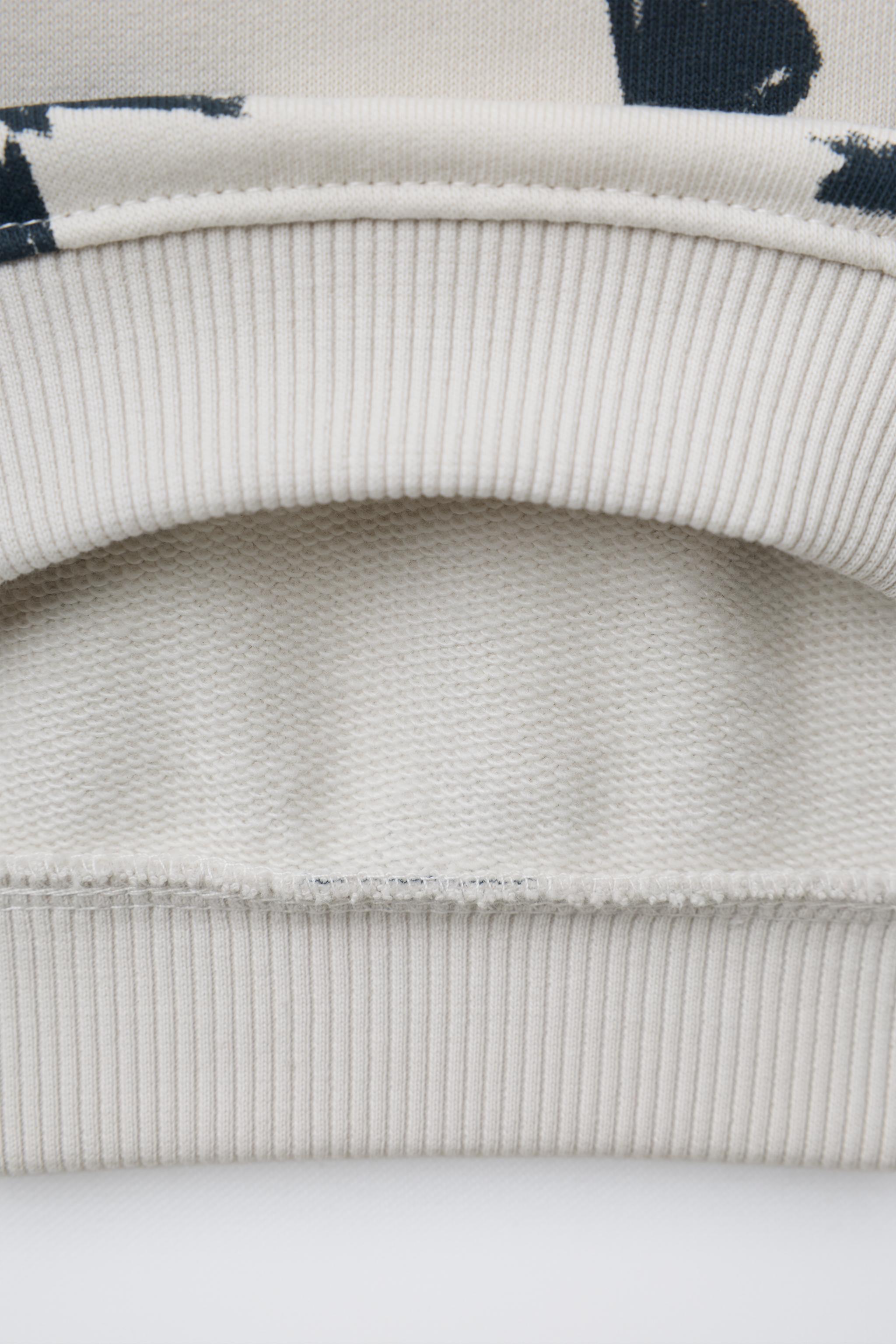 PRINTED RIB SWEATSHIRT AND LEGGING JOGGING SET