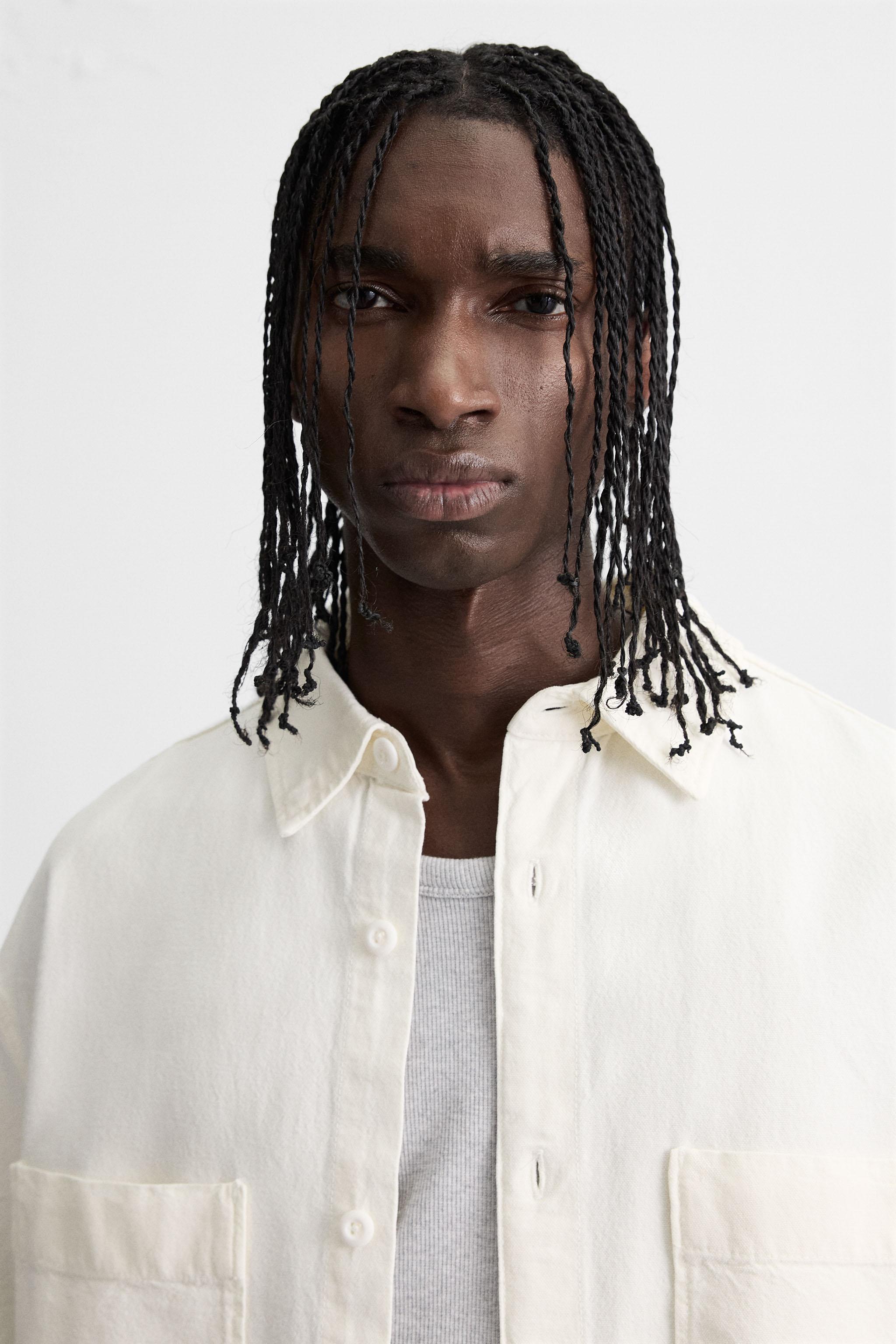 CONTRAST EMBROIDERY SHIRT