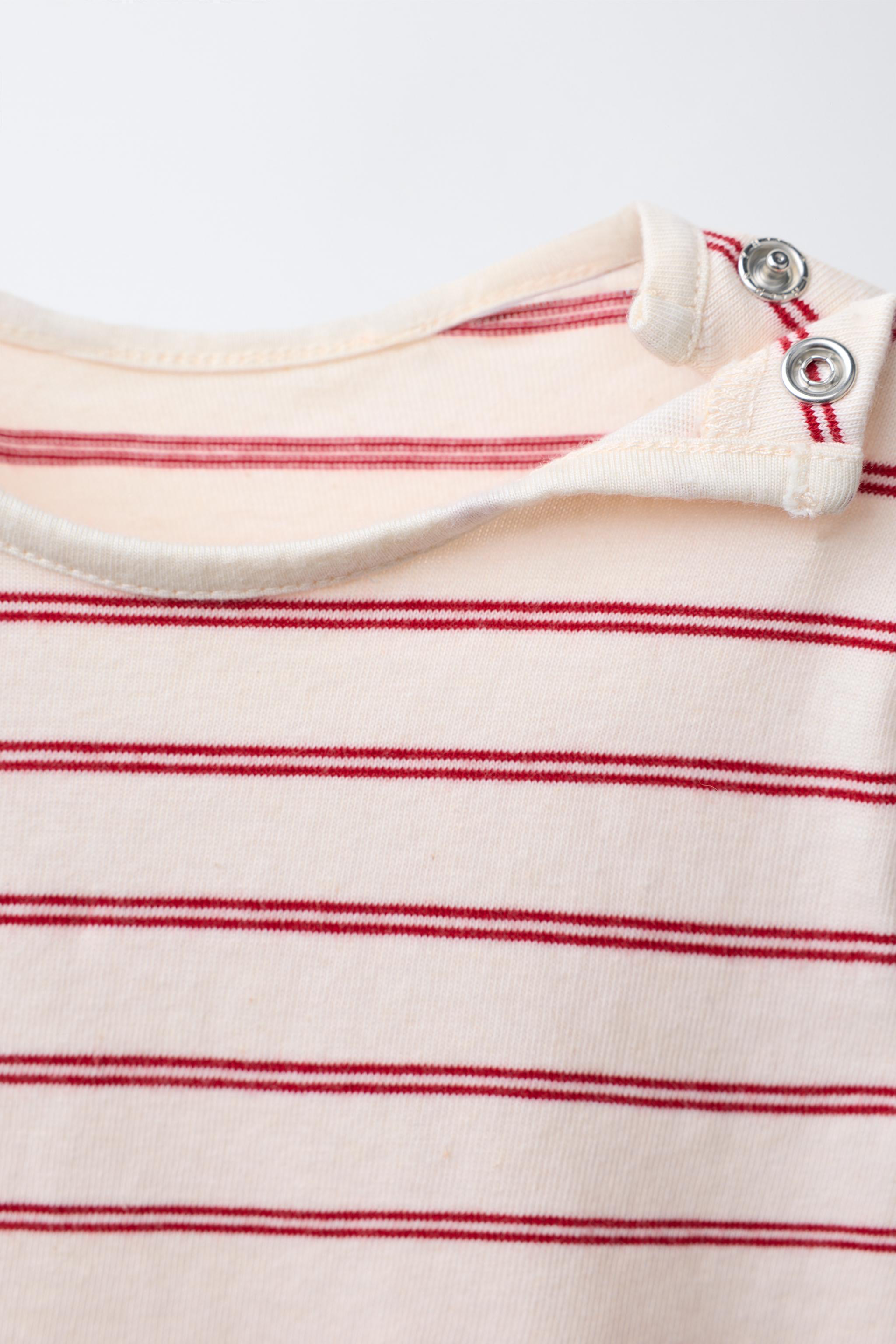 STRIPED KNIT BODYSUIT