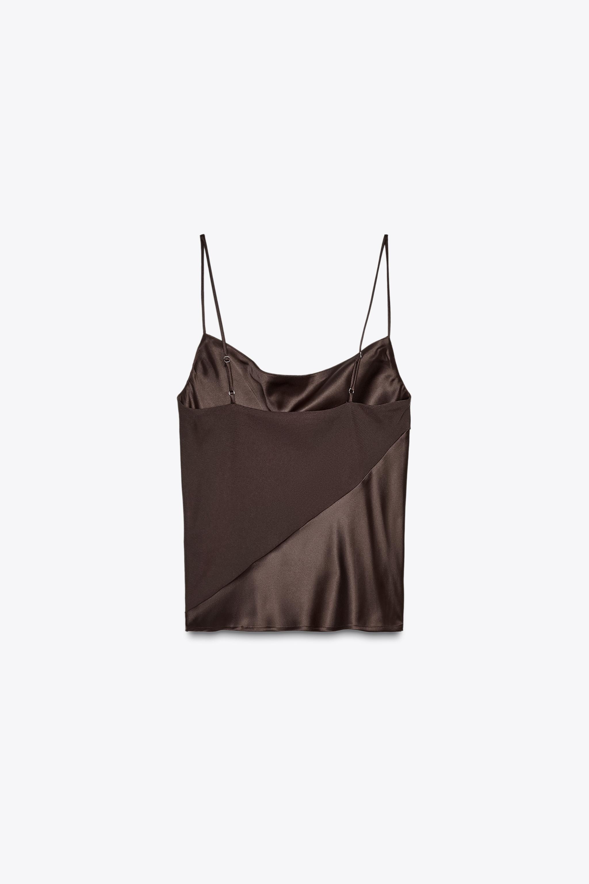 SATIN TRIM CAMISOLE TOP
