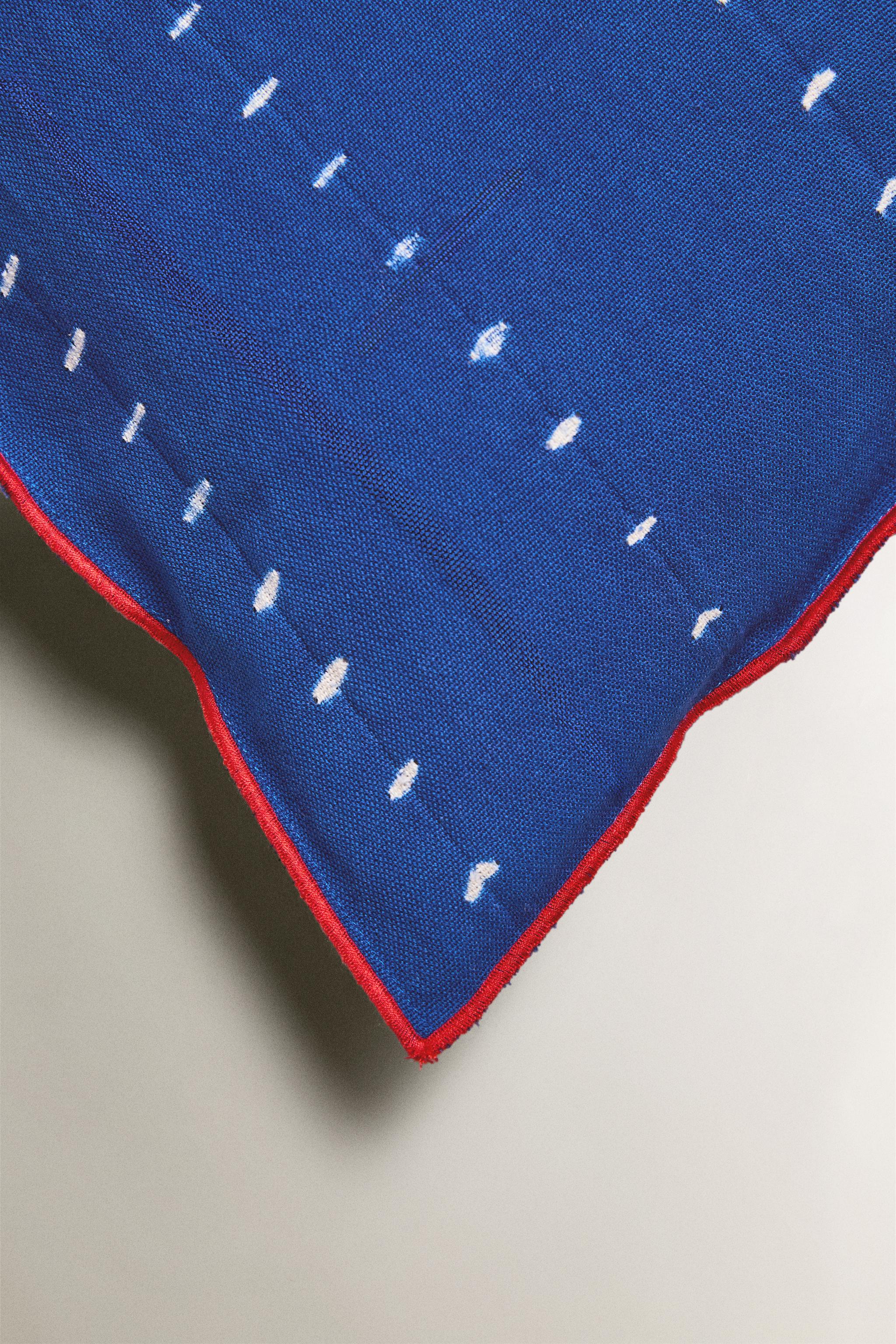 TIE-DYE COTTON THROW PILLOW COVER WITH PIPING X TENSIRA