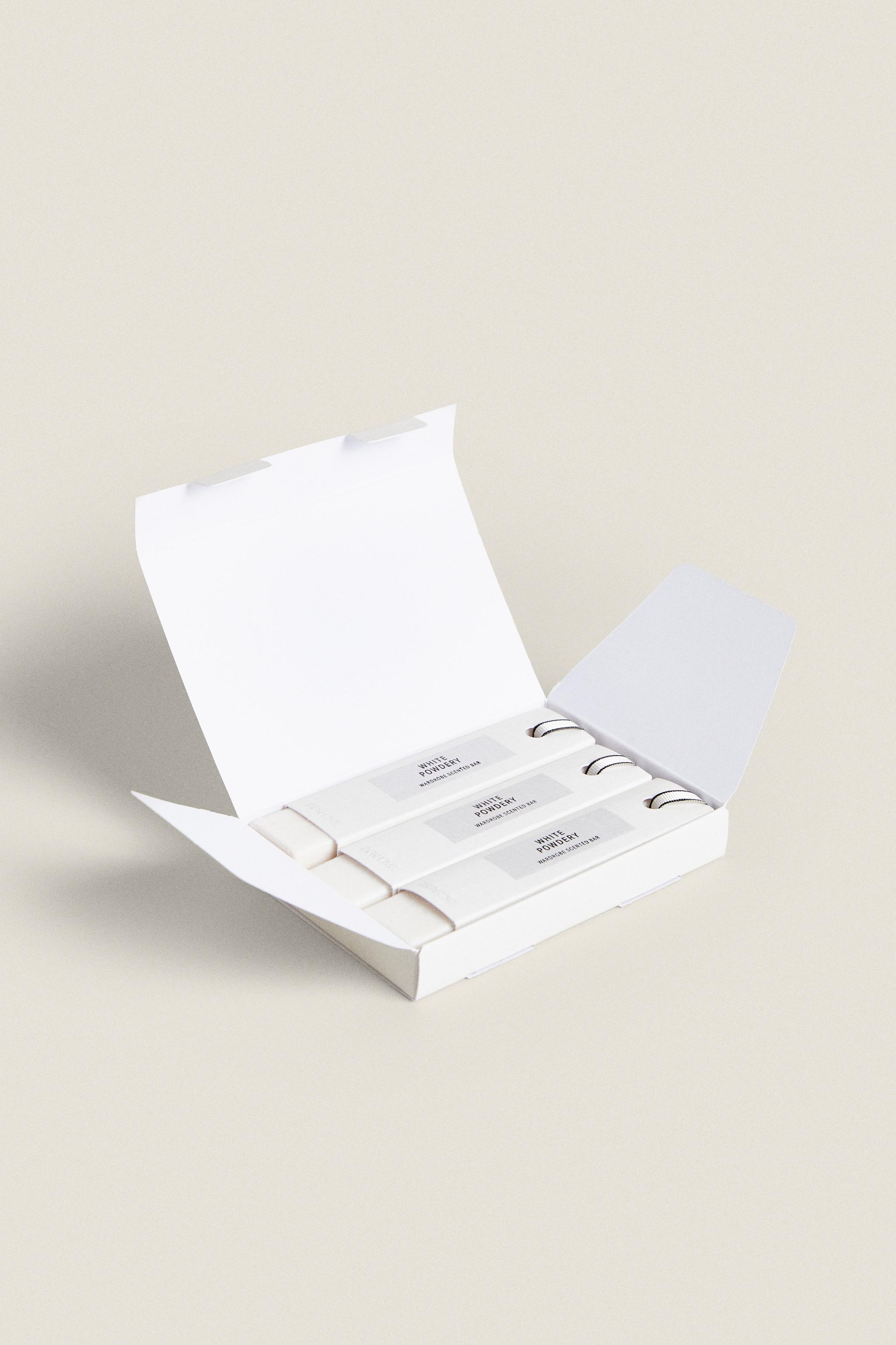SET OF WHITE POWDERY WARDROBE SCENTED STICKS (SET OF 3)