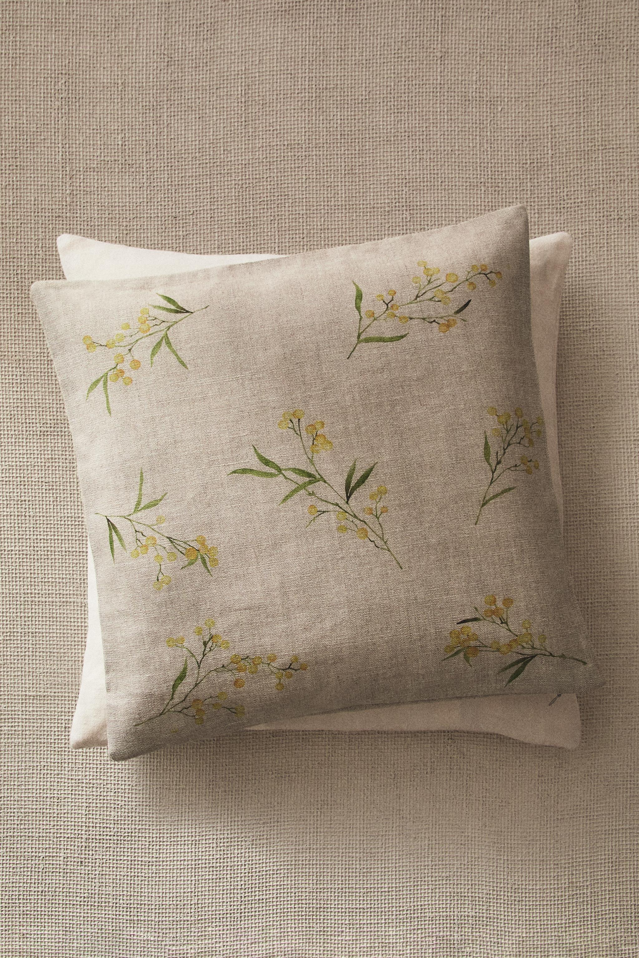 MIMOSA PRINT THROW PILLOW COVER