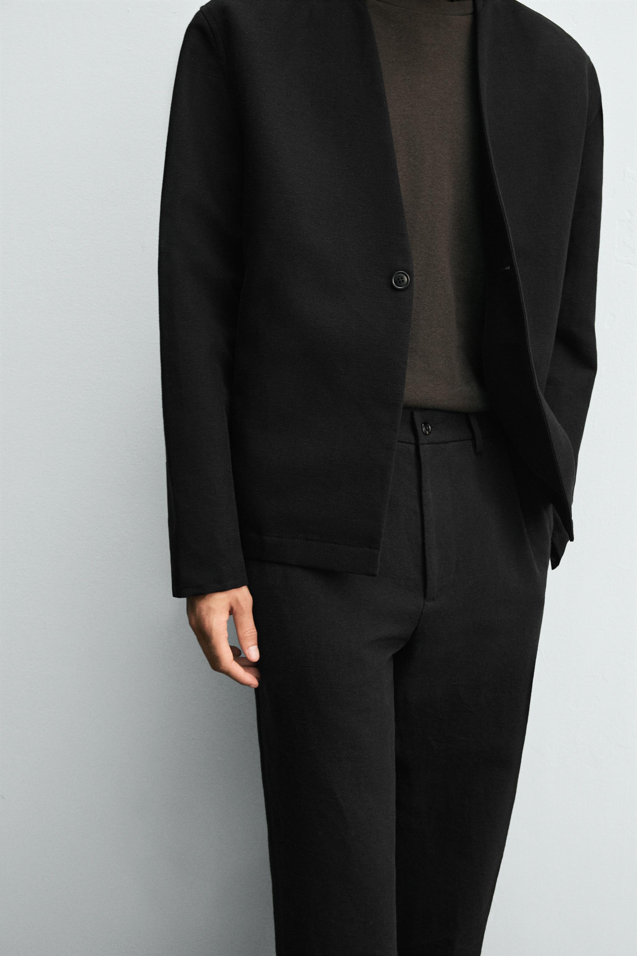 COTTON - LINEN SUIT PANTS