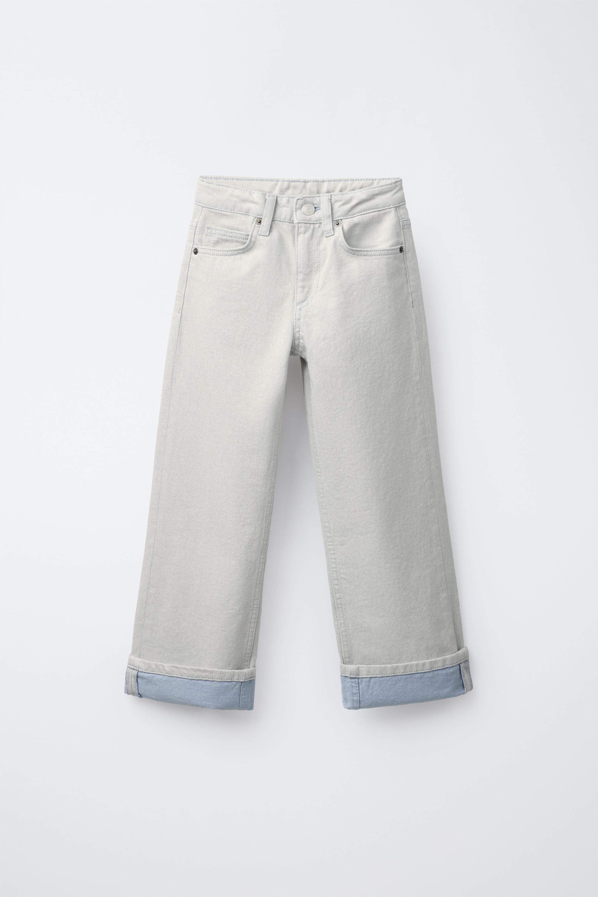 STRAIGHT LEG HEMS JEANS
