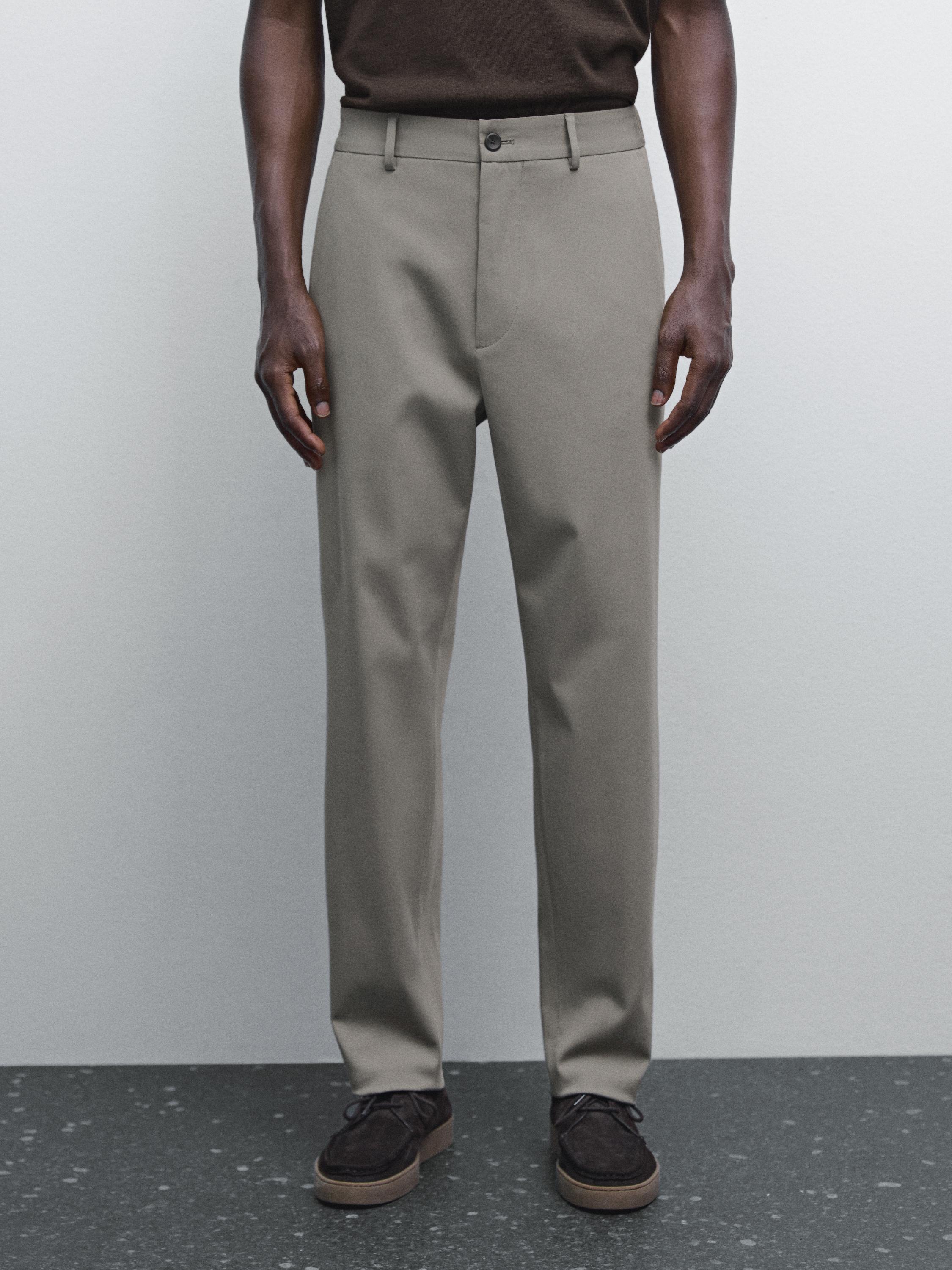 Cotton blend semi joggers